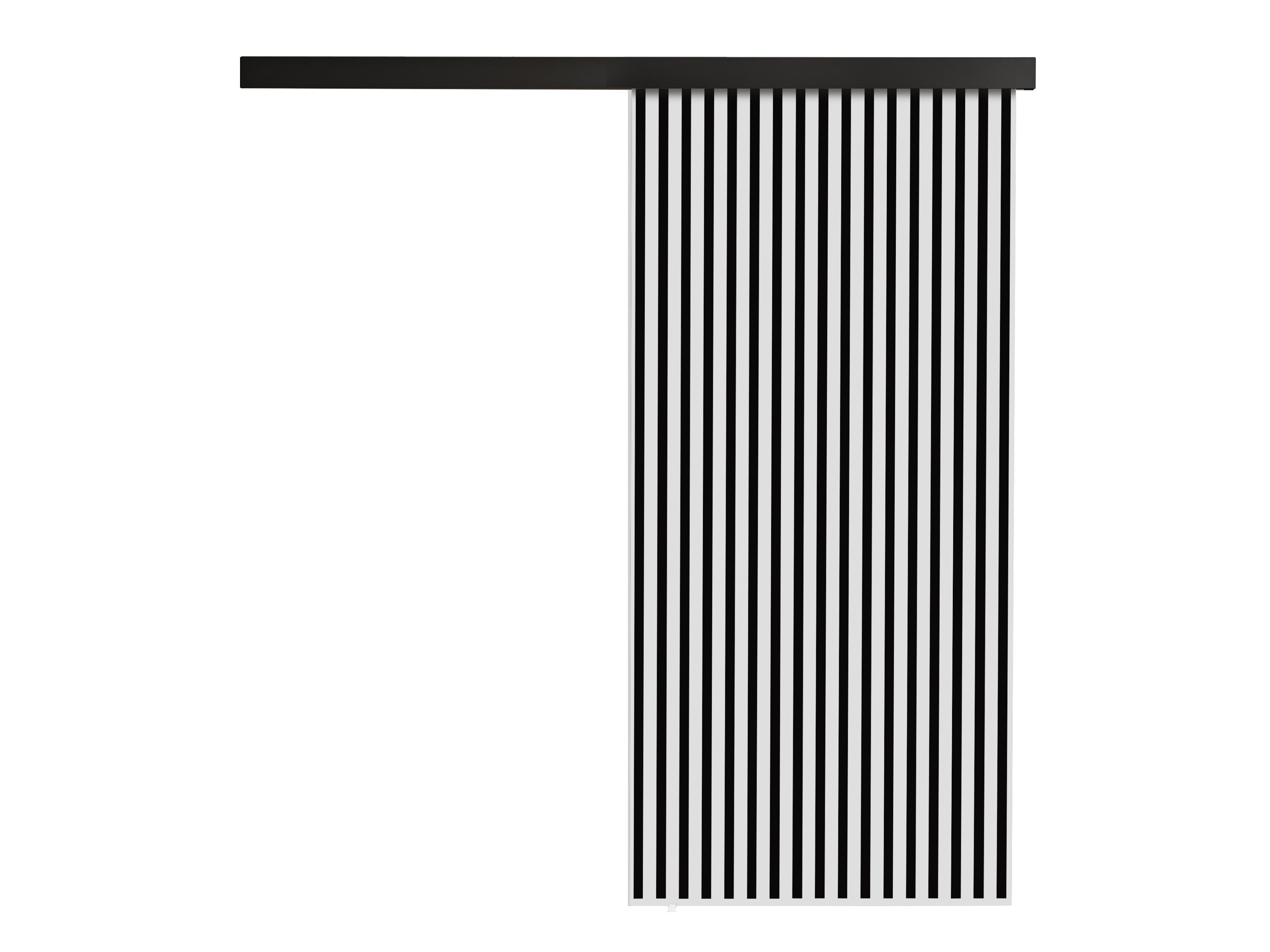 Schwebetür Dover 203 (Weiß + Schwarz)