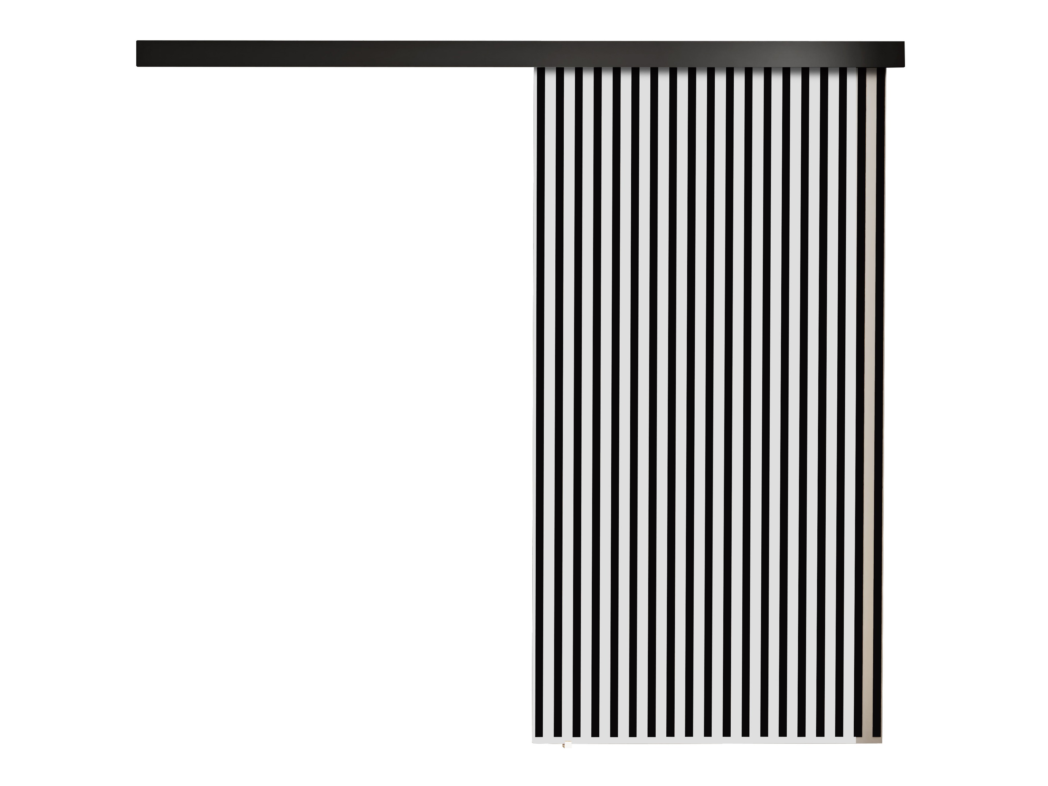 Schwebetür Dover 204 (Weiß + Schwarz)