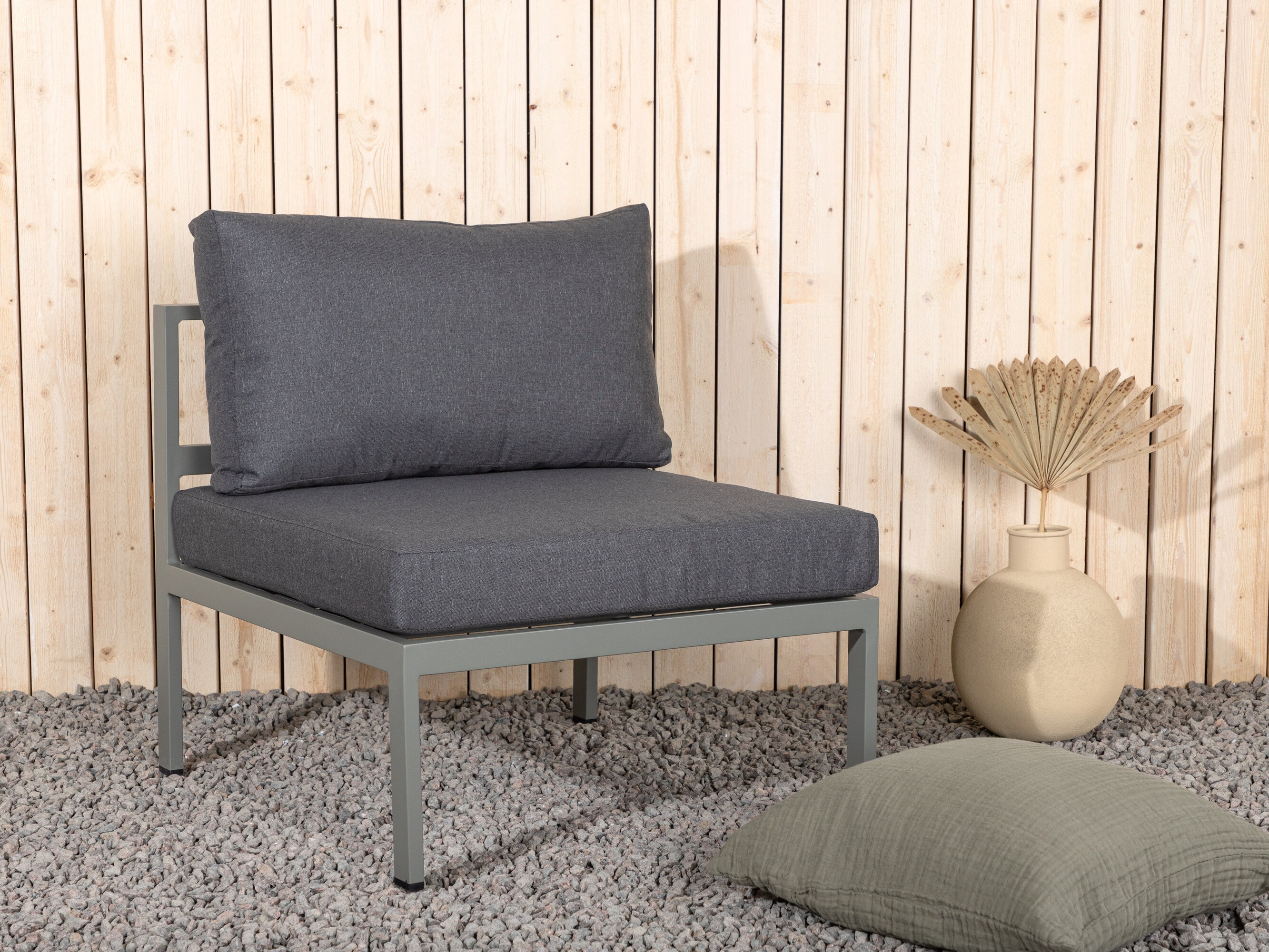 Gartensessel Camorlo 100 (Grau + Khaki)