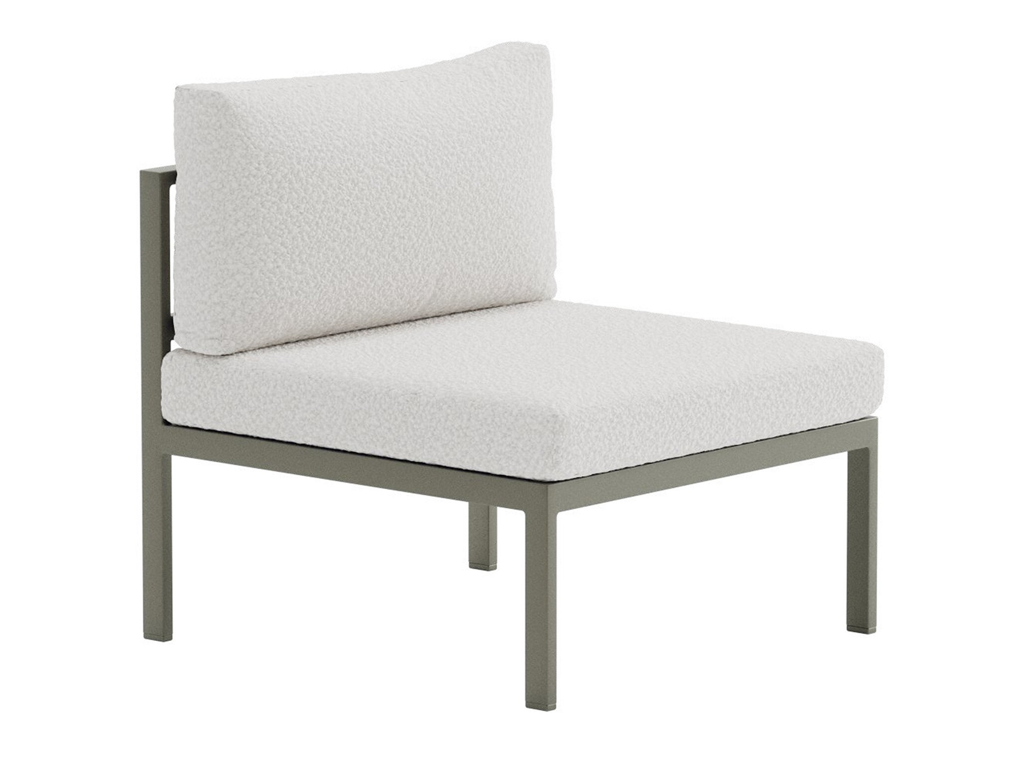 Gartensessel Camorlo 100 (Weiß + Khaki)