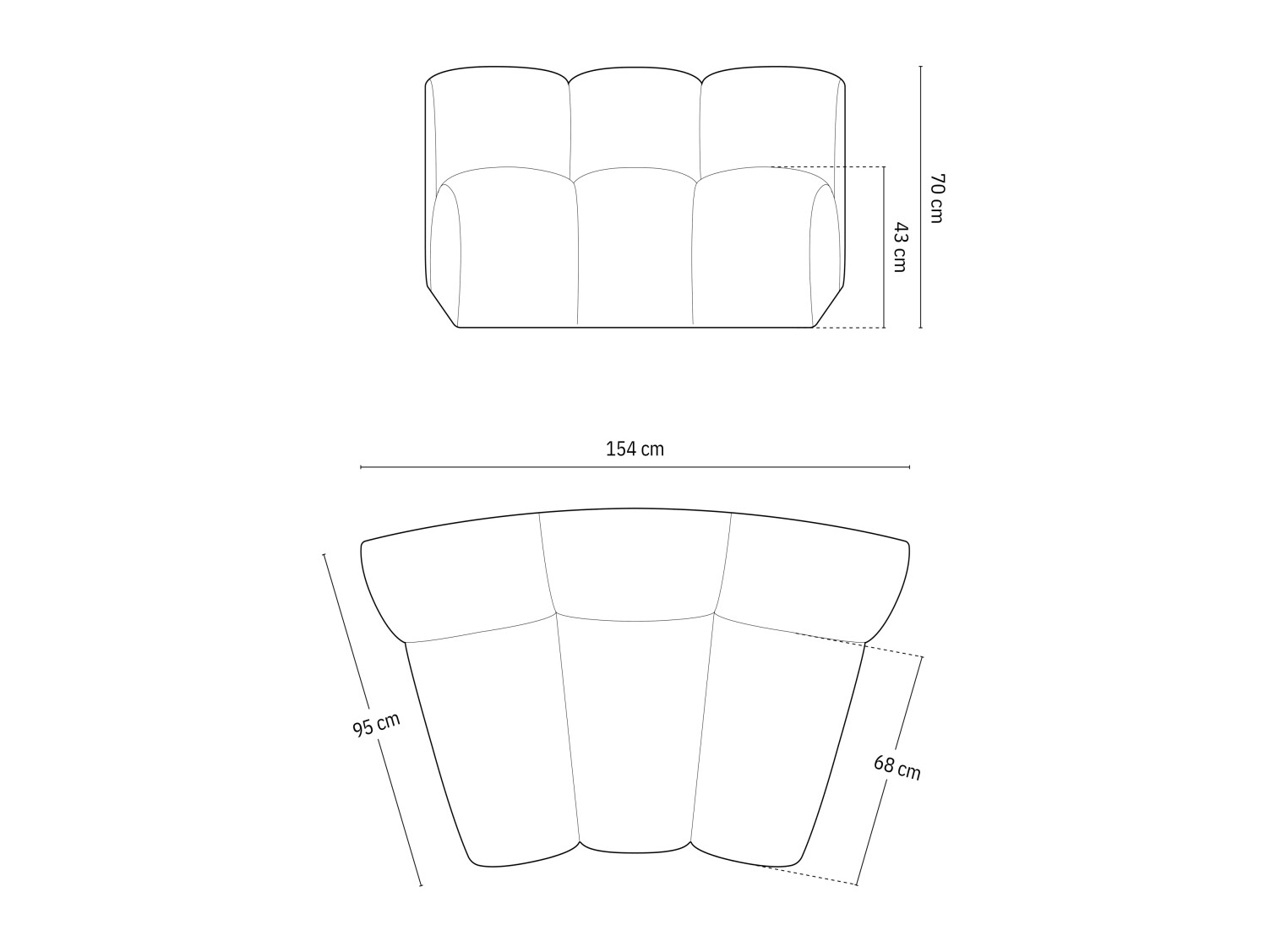Modularer Sessel Cirleve 114 (Salvador 1)
