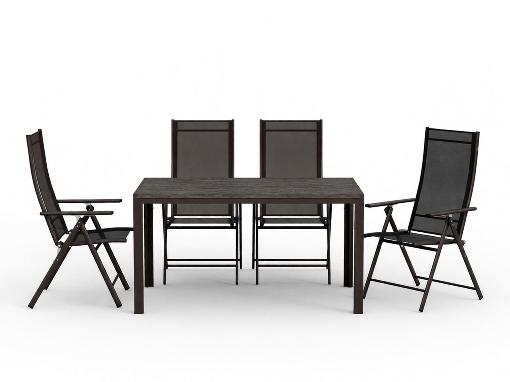 Tisch und Stühle Dallas 5261 (Schwarz)