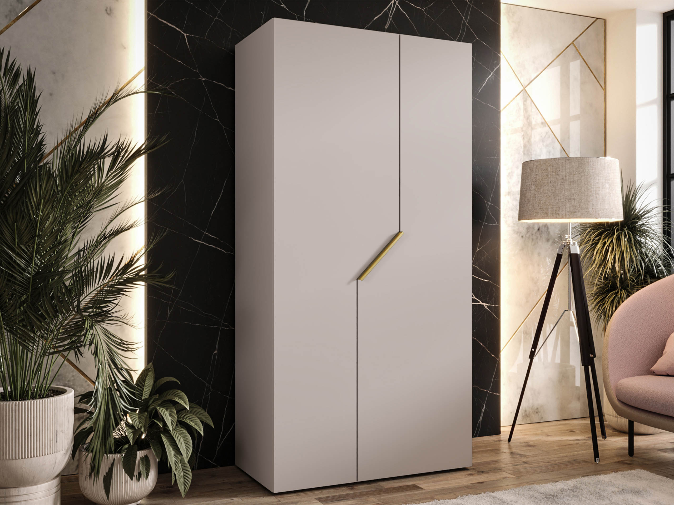 Kleiderschrank Hartford 594 (Kaschmir)