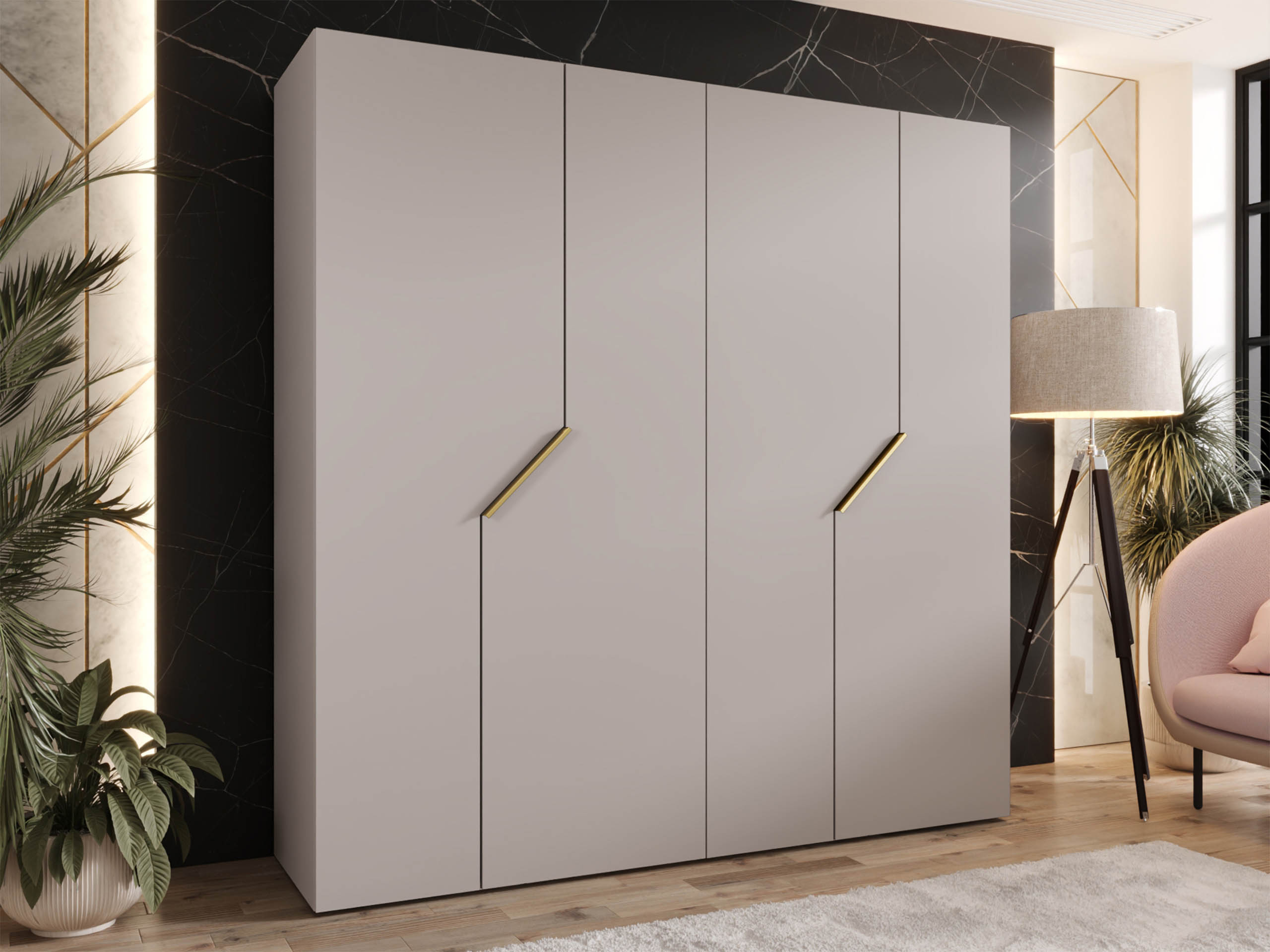 Kleiderschrank Hartford 595 (Kaschmir)
