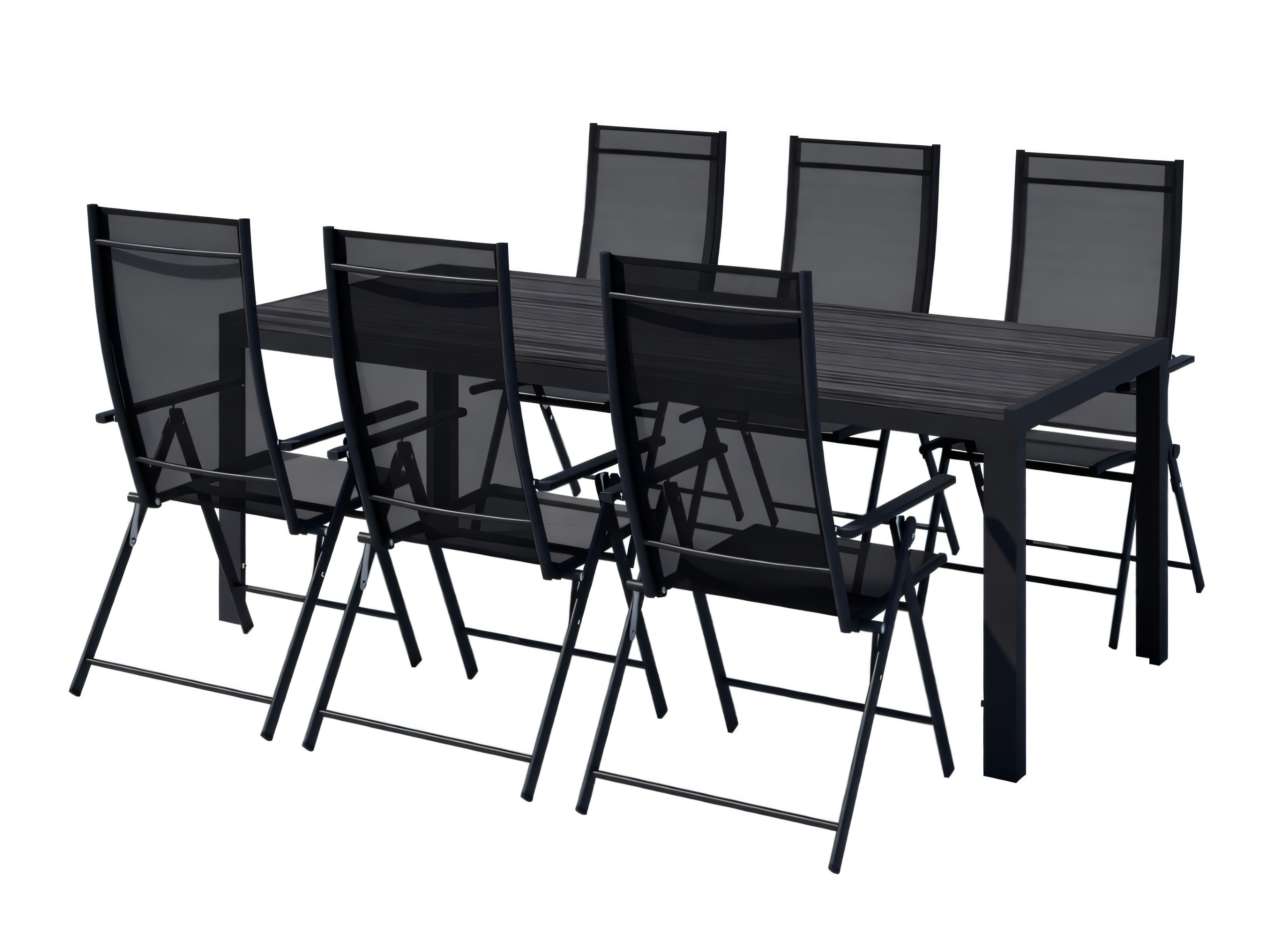 Tisch und Stühle Dallas 5263 (Schwarz)