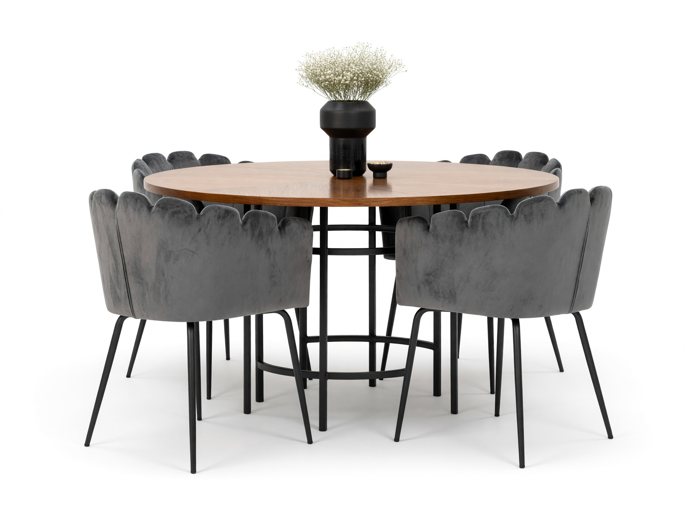 Essgruppe Dallas 310 (Grau + Schwarz)