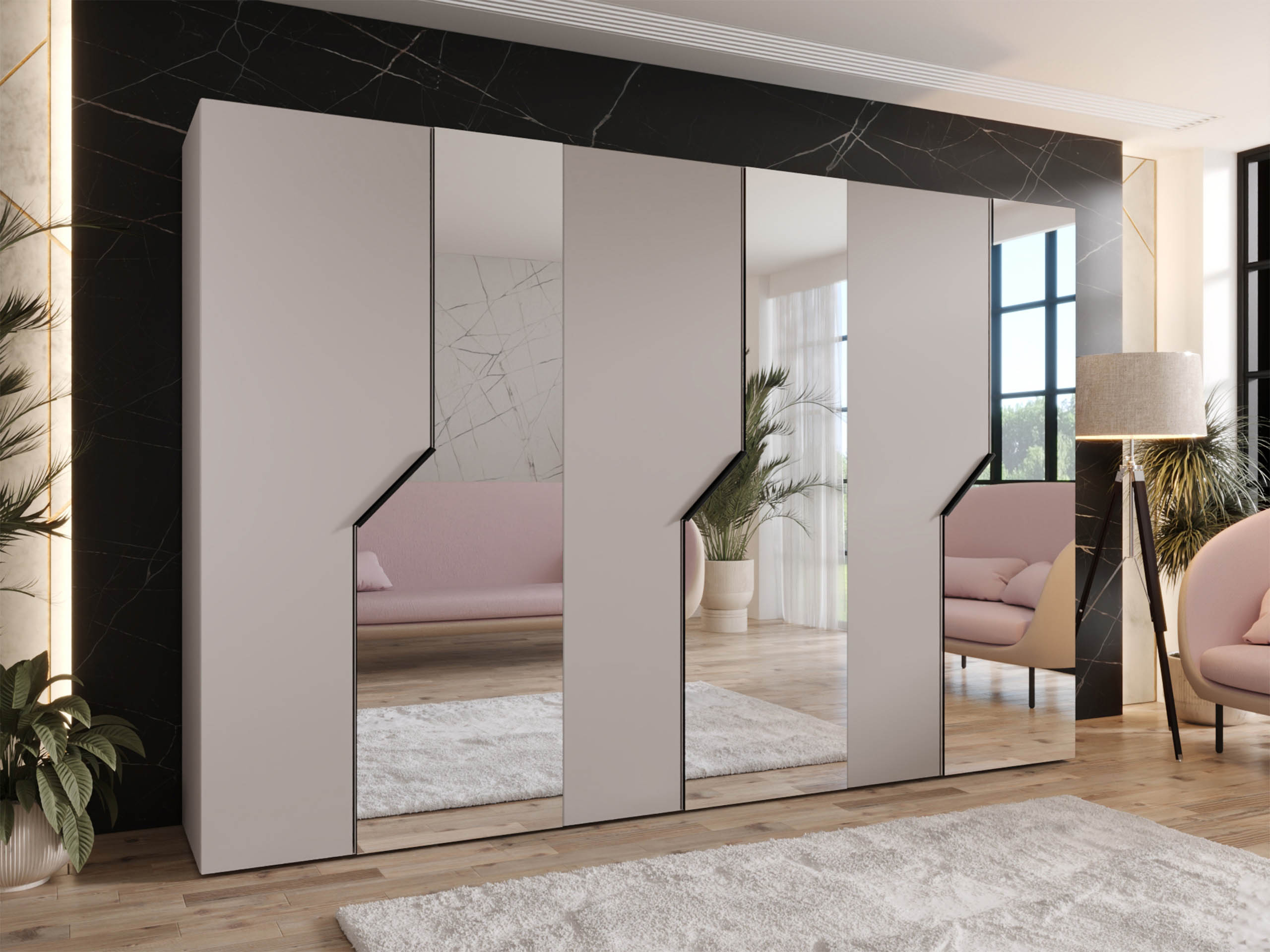 Kleiderschrank Hartford 599 (Kaschmir)