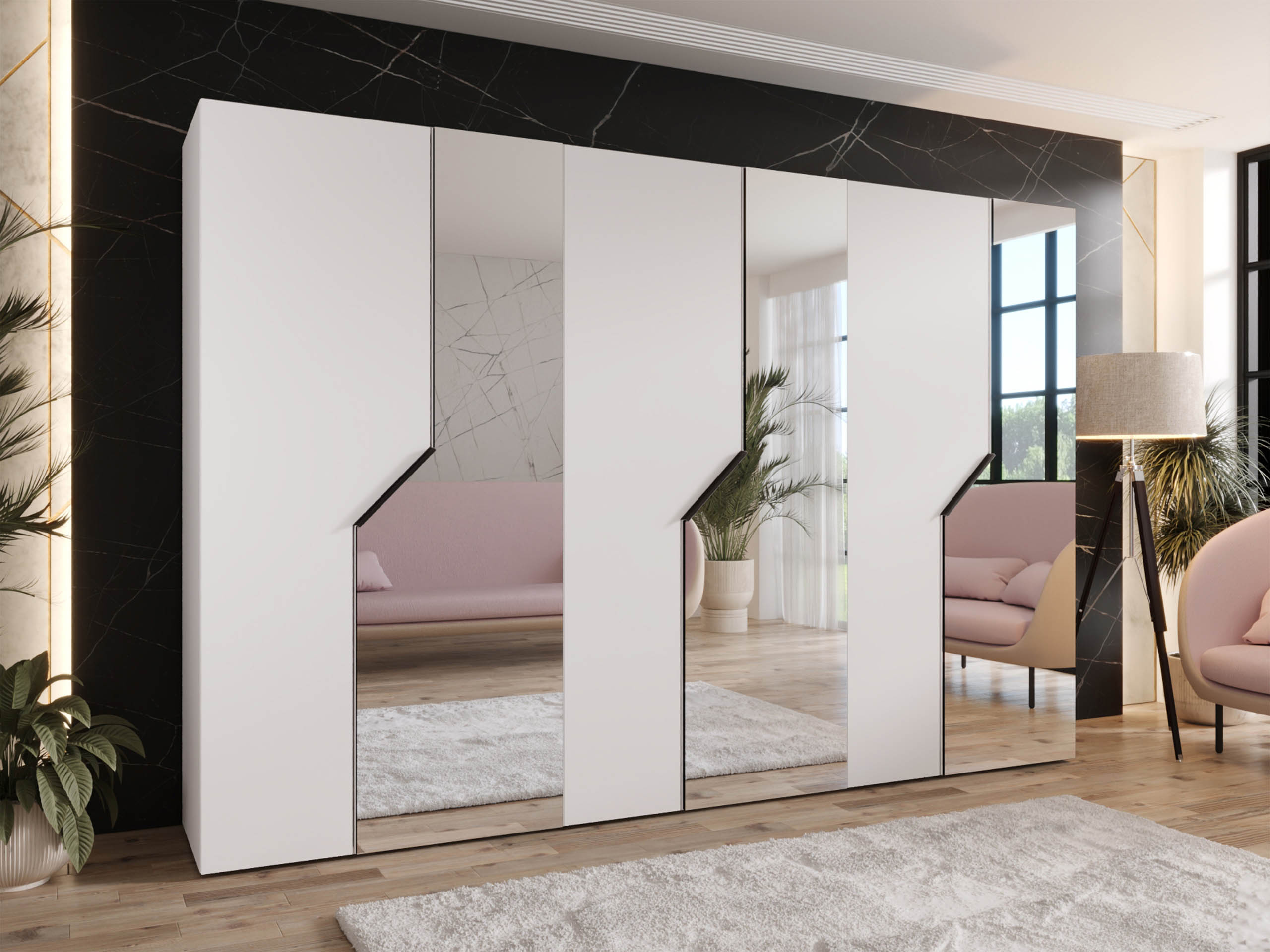 Kleiderschrank Hartford 599 (Weiß)