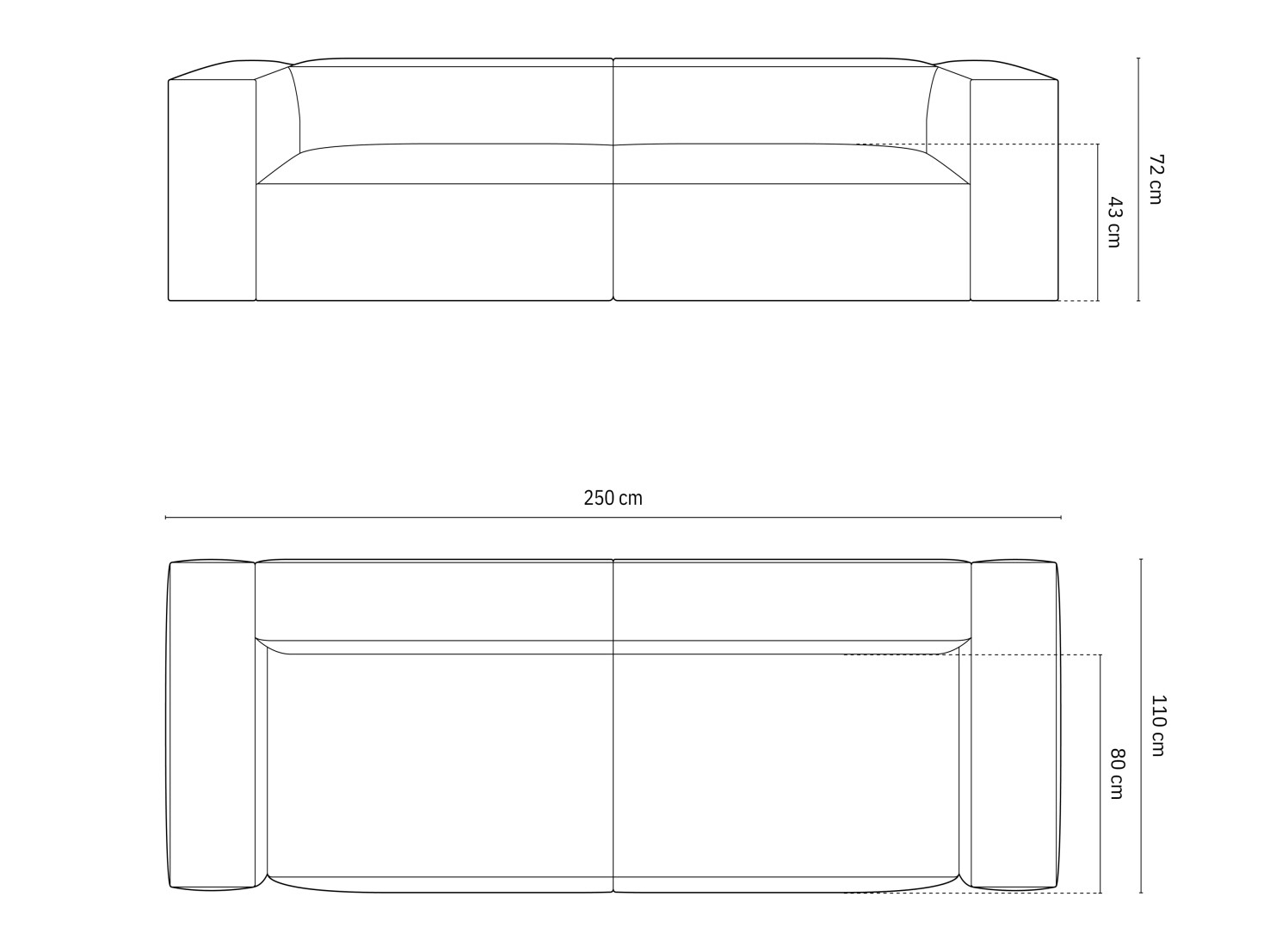 Sofa Beckley F102 (Paris Cream)