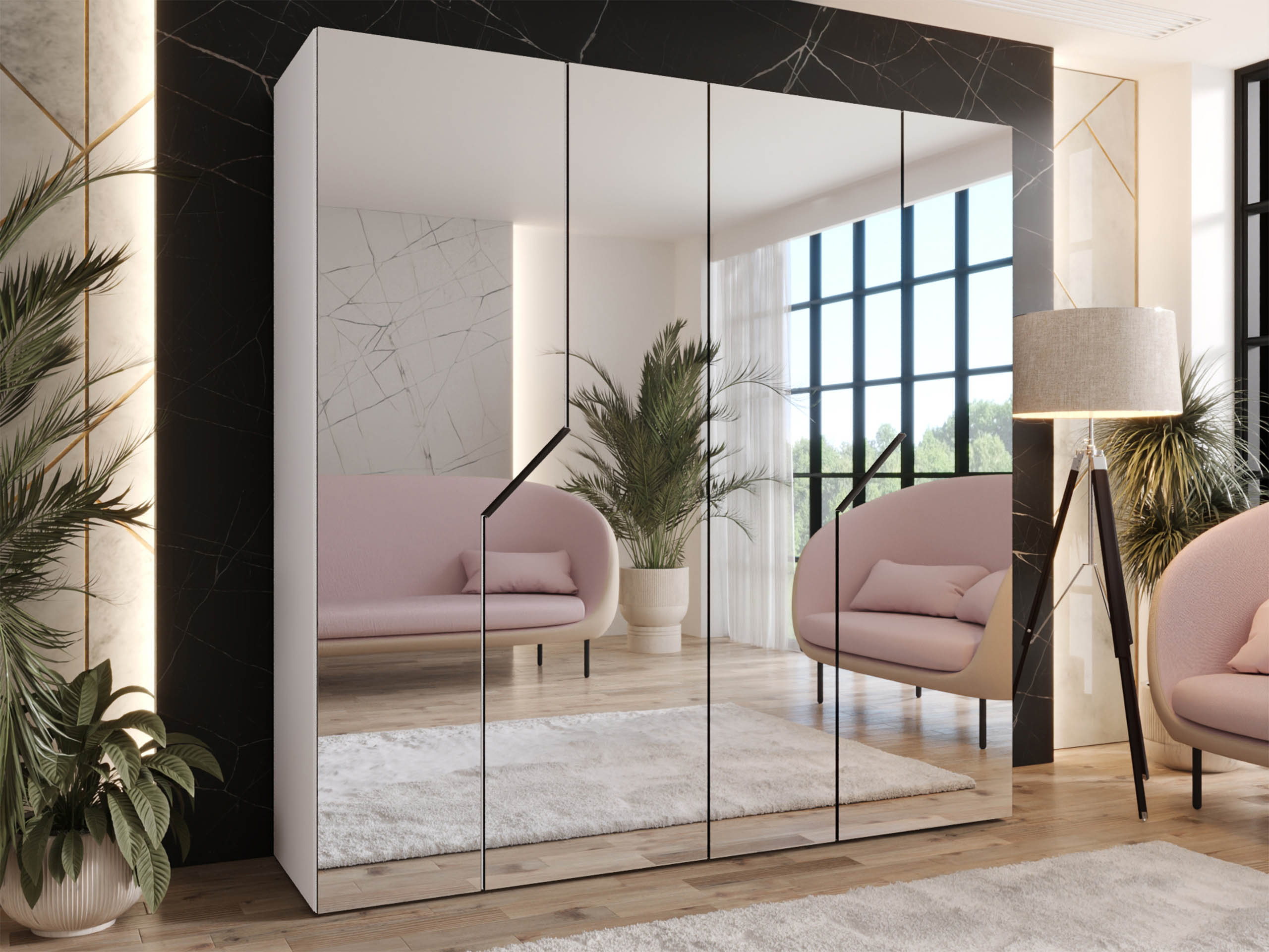 Kleiderschrank Hartford 601 (Weiß)