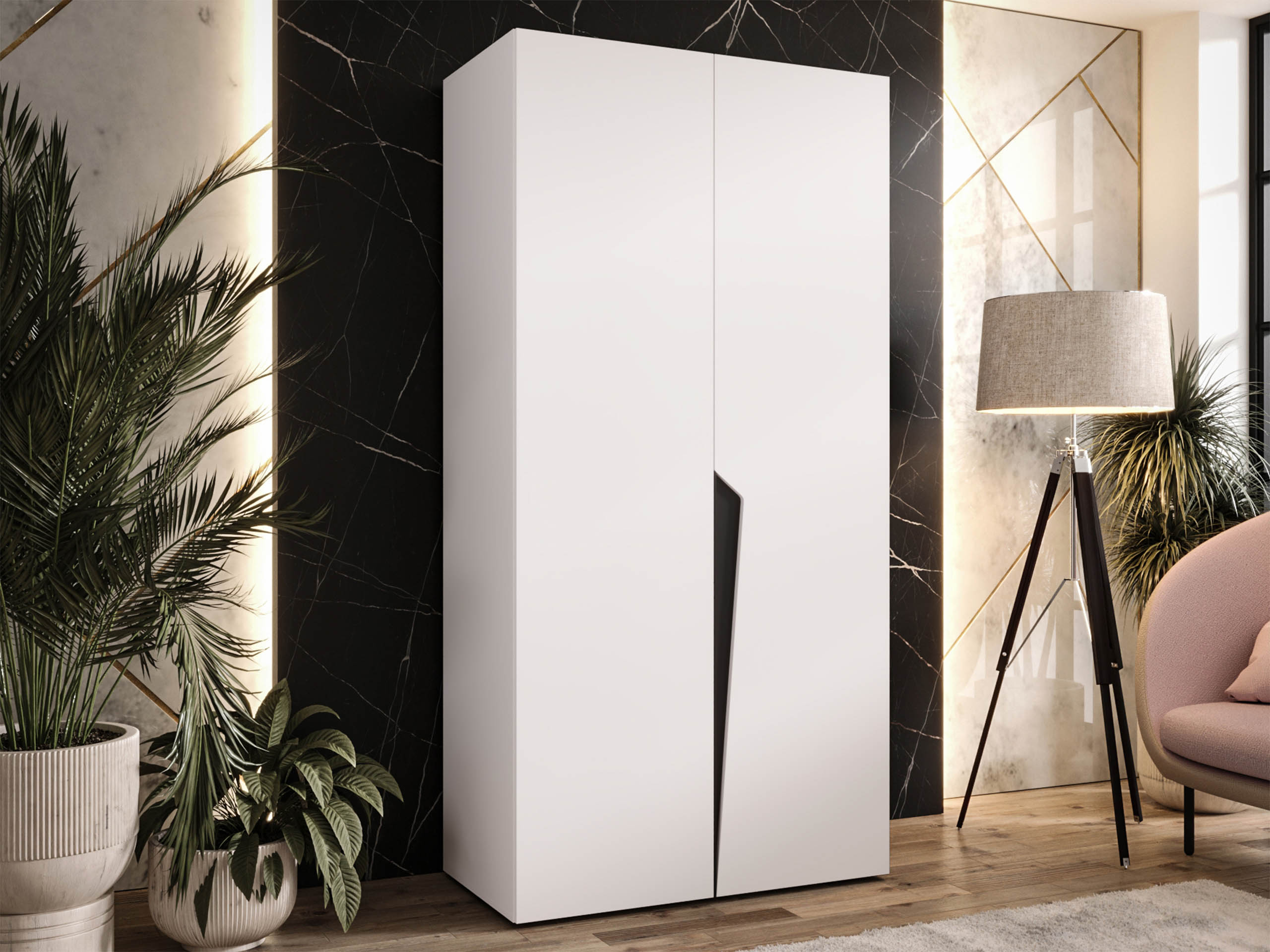 Kleiderschrank Hartford 603 (Weiß)