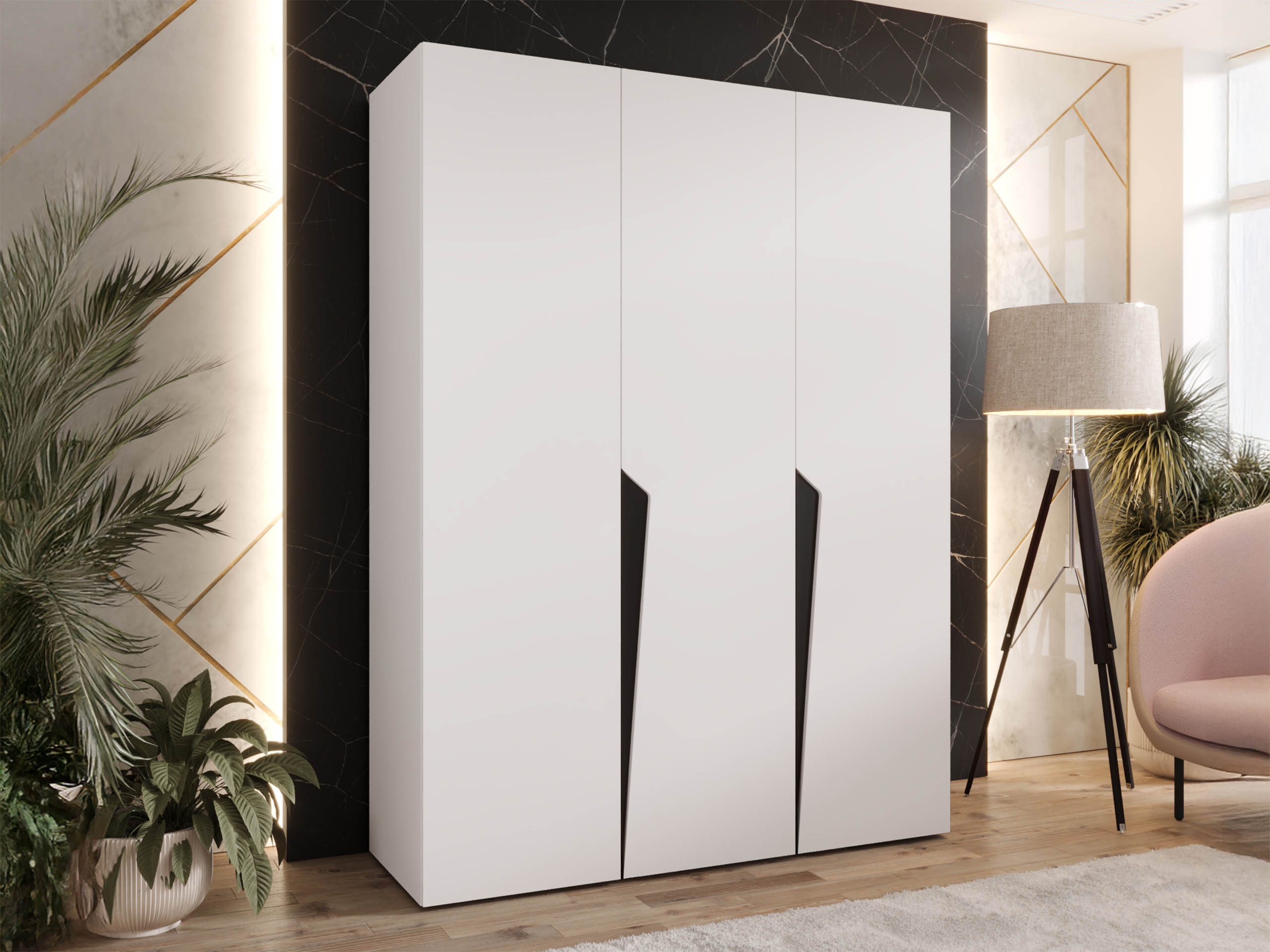 Kleiderschrank Hartford 604 (Weiß)
