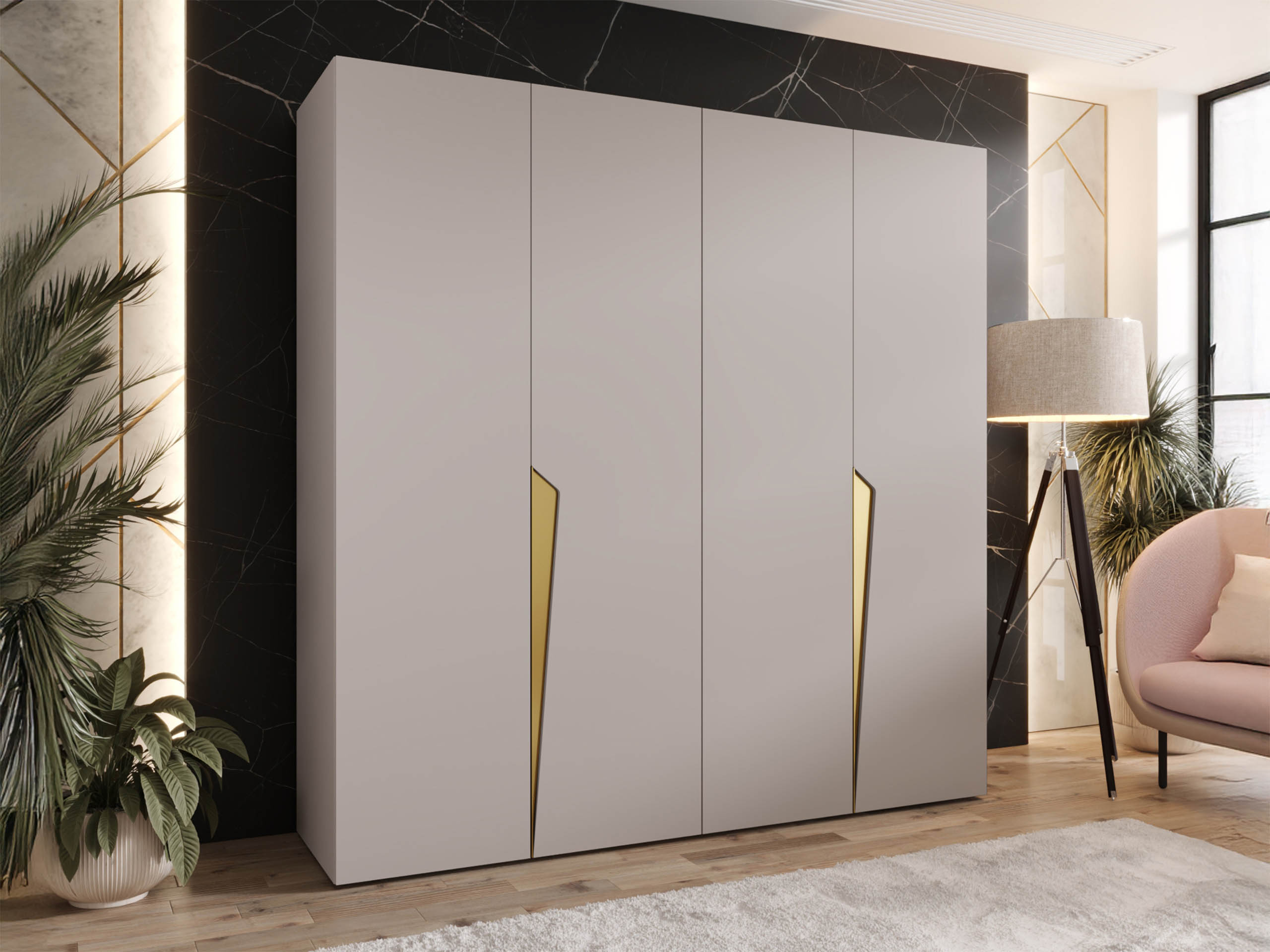 Kleiderschrank Hartford 605 (Kaschmir)