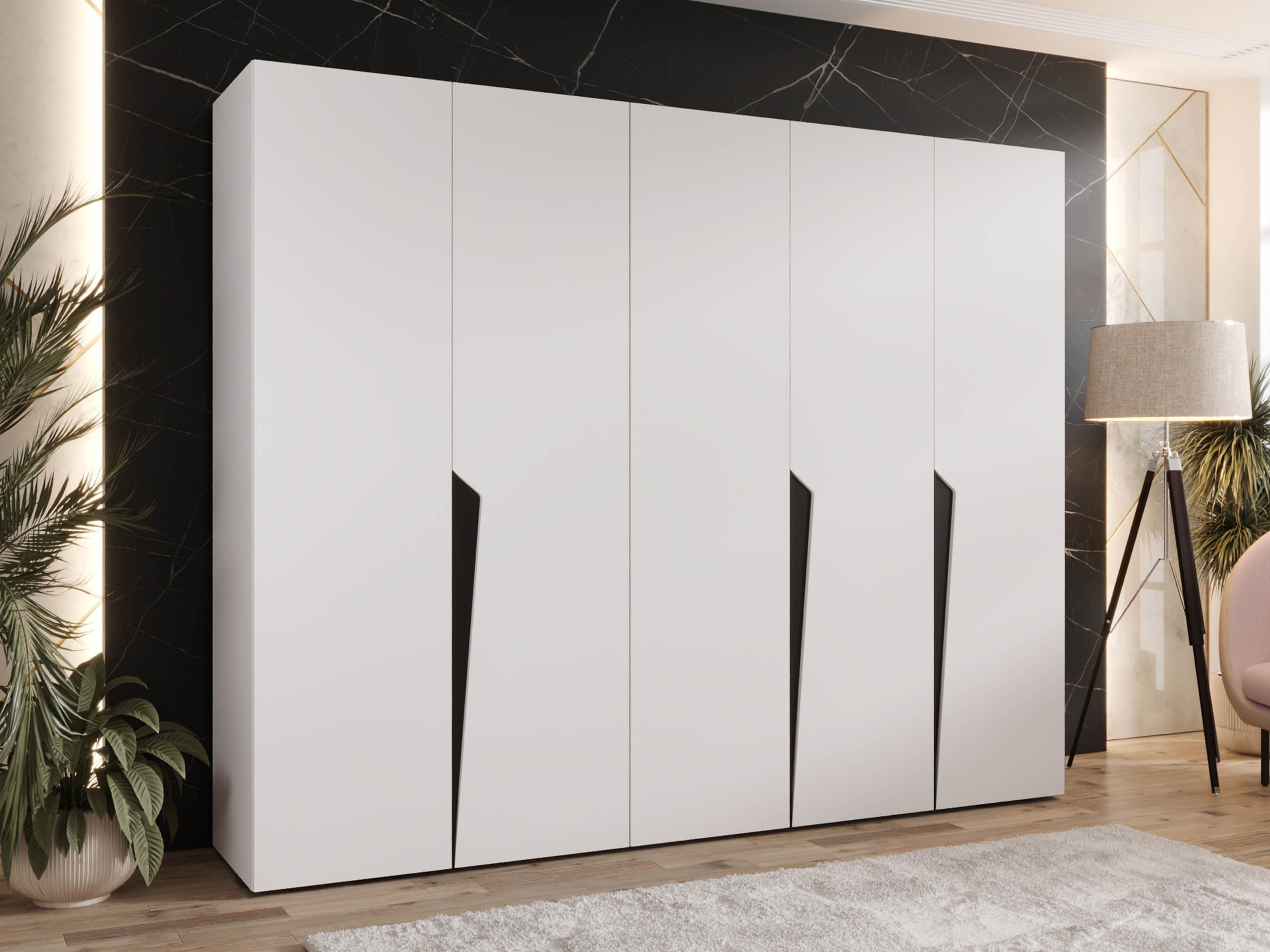 Kleiderschrank Hartford 606 (Weiß)