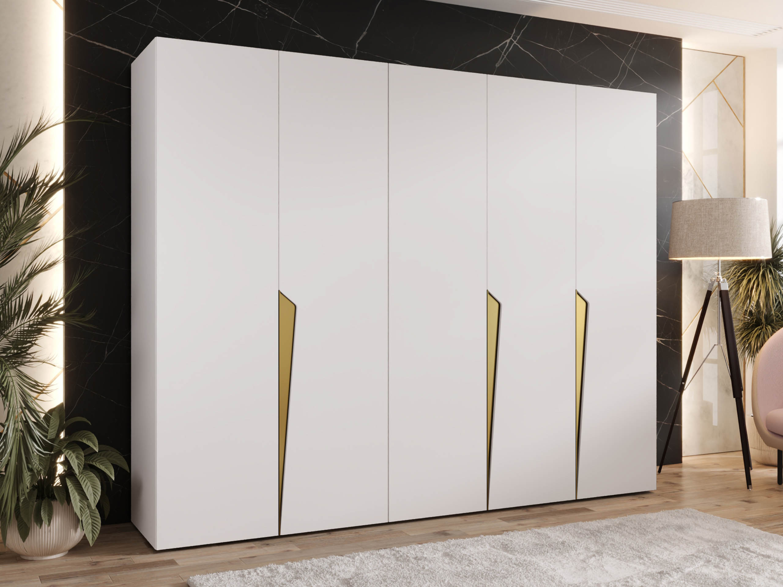Kleiderschrank Hartford 606 (Weiß)