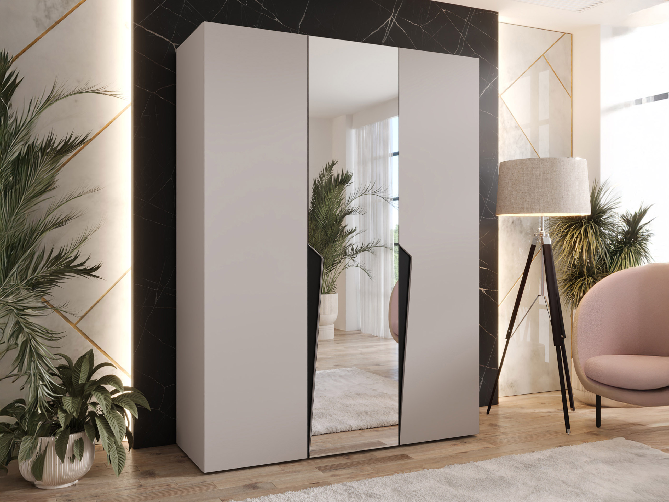 Kleiderschrank Hartford 609 (Kaschmir)