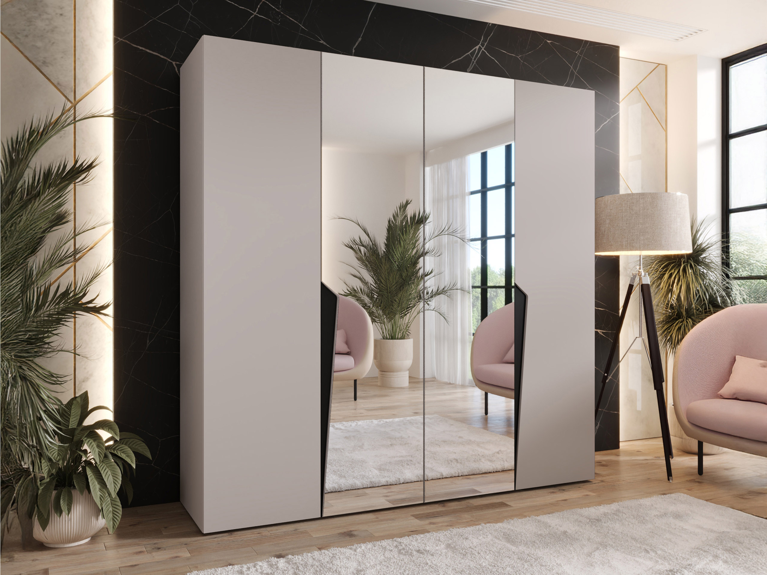 Kleiderschrank Hartford 610 (Kaschmir)