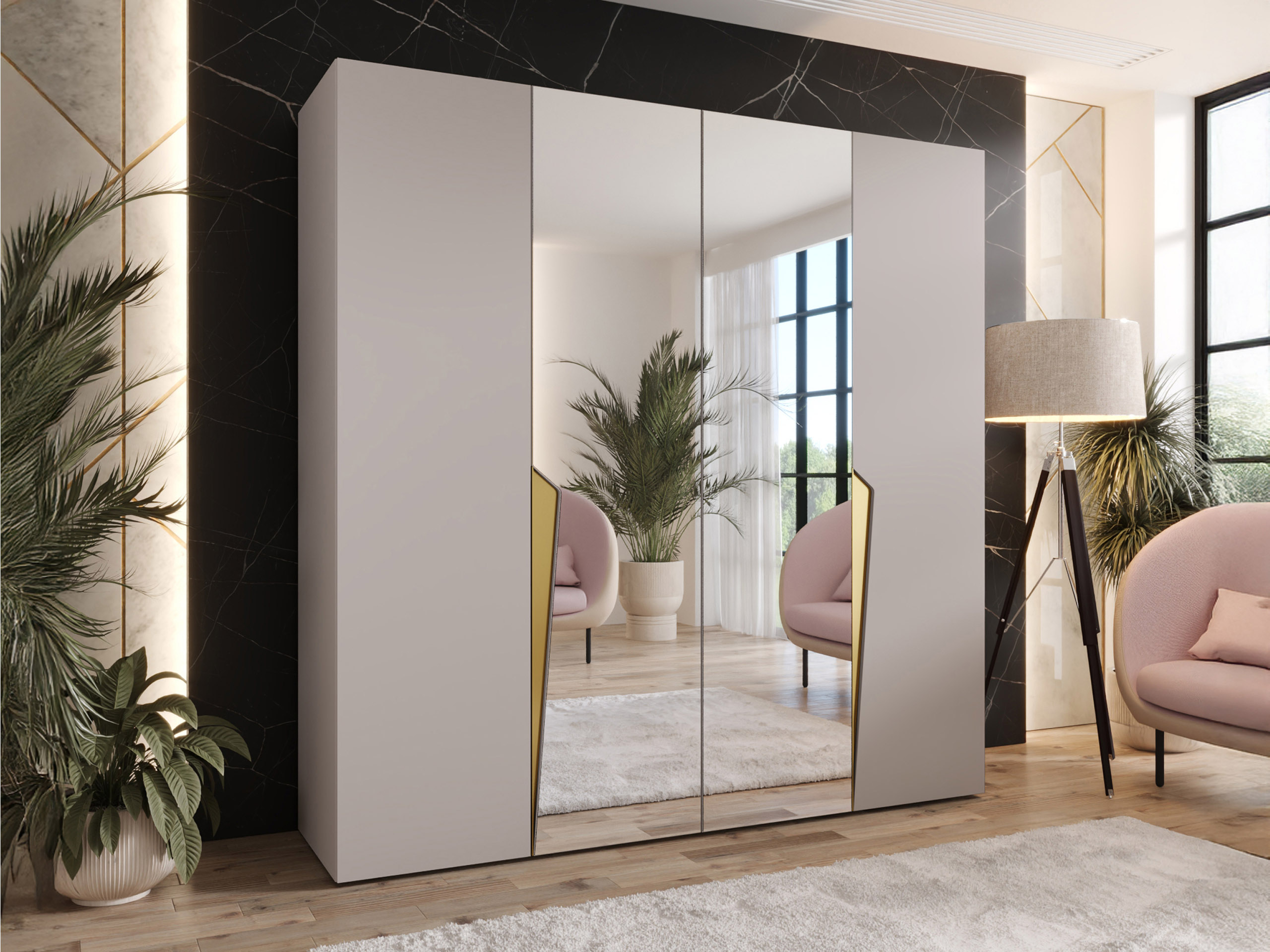 Kleiderschrank Hartford 610 (Kaschmir)