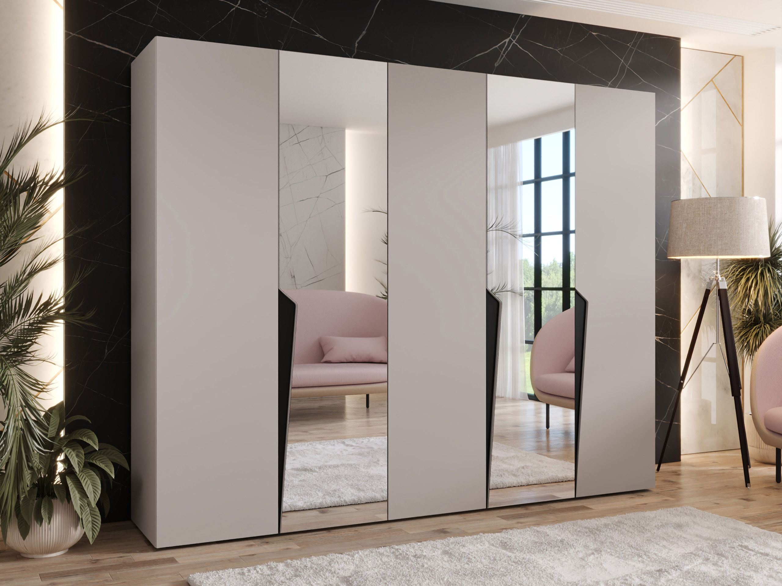 Kleiderschrank Hartford 611 (Kaschmir)
