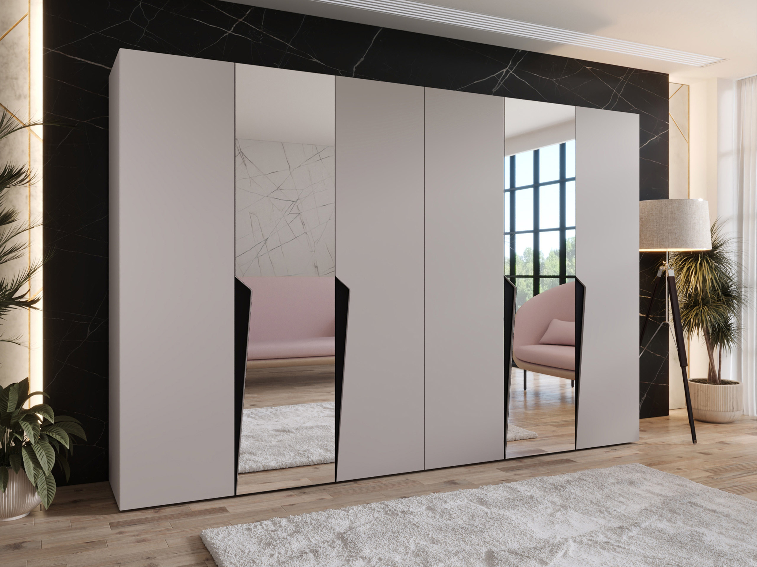 Kleiderschrank Hartford 612 (Kaschmir)