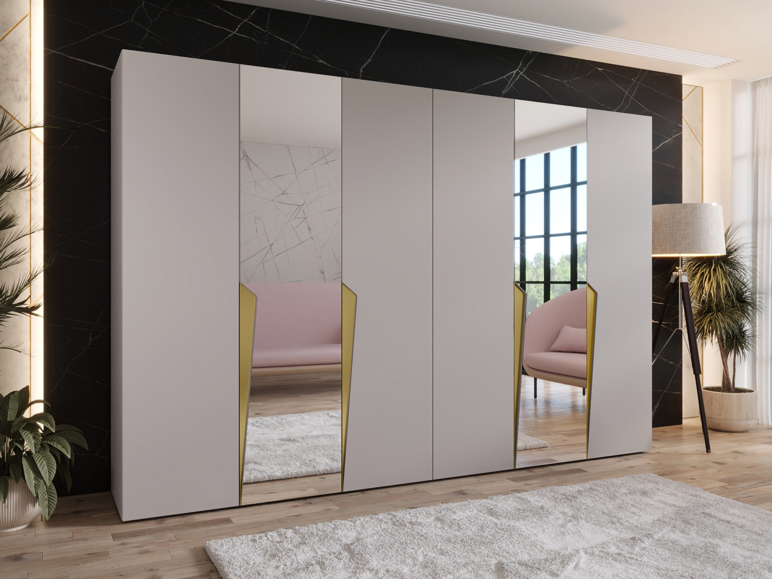 Kleiderschrank Hartford 612 (Kaschmir)