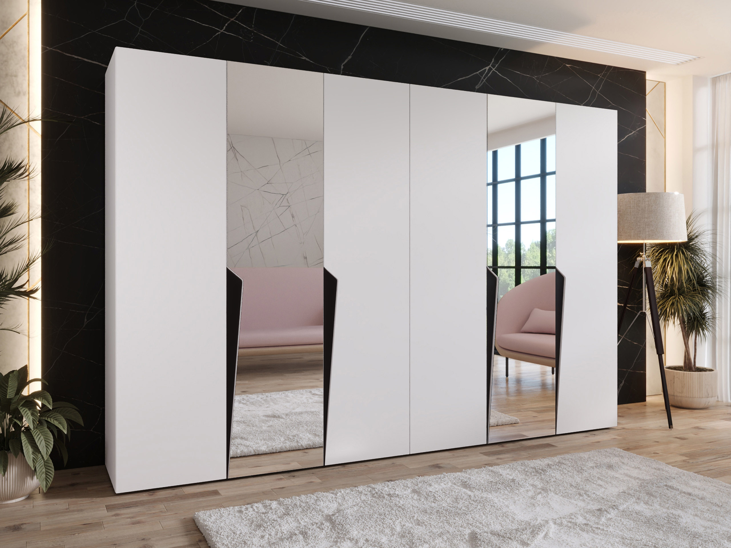 Kleiderschrank Hartford 612 (Weiß)