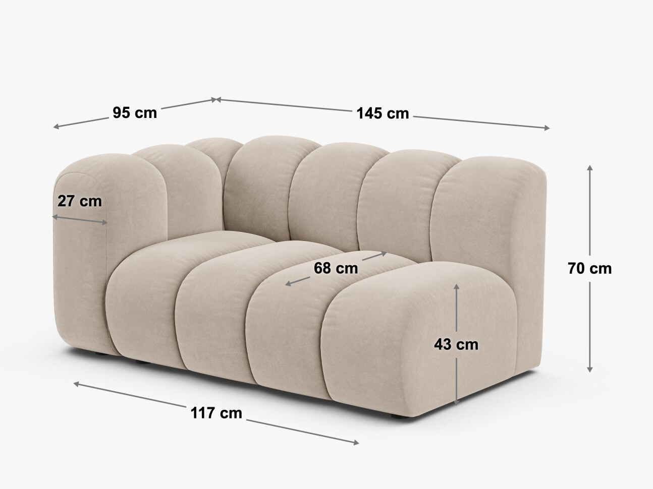 Modularer Sessel Cirleve 115 (Salvador 1)