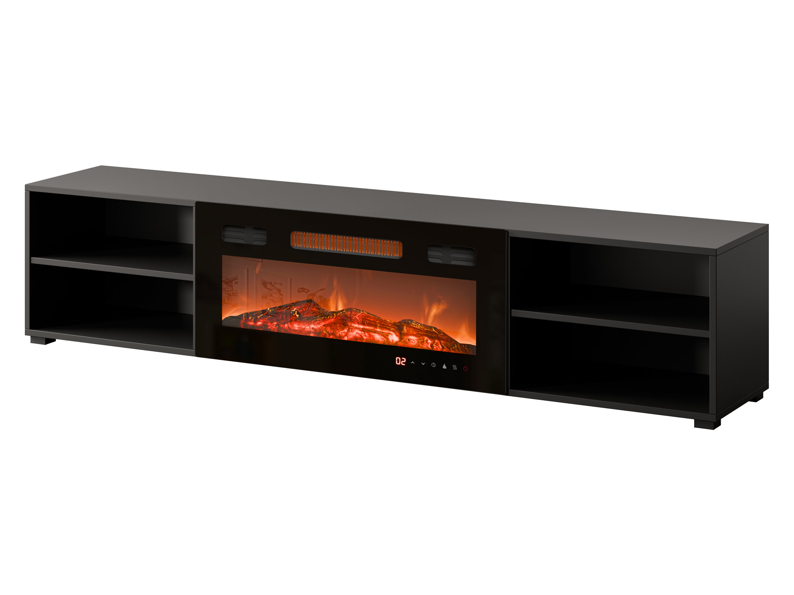 TV-Möbel Charlotte 190 (Schwarz)