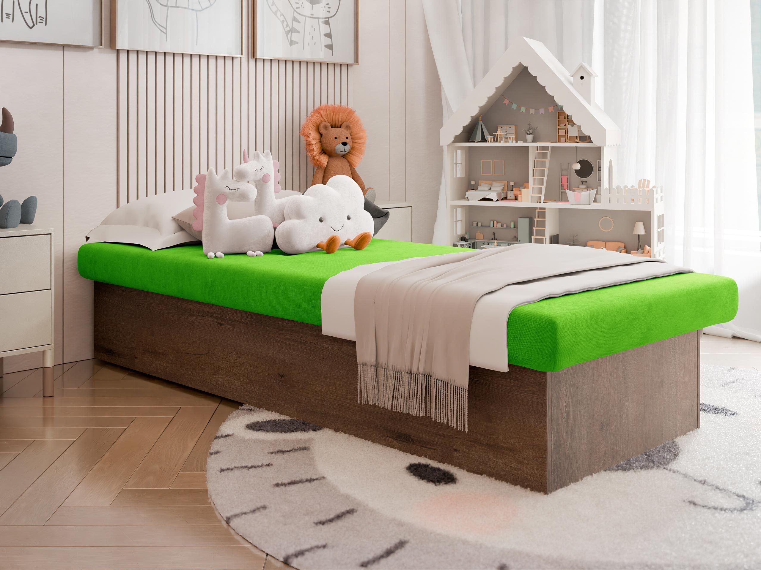 Bett Dover 100 (Esche dunkel)