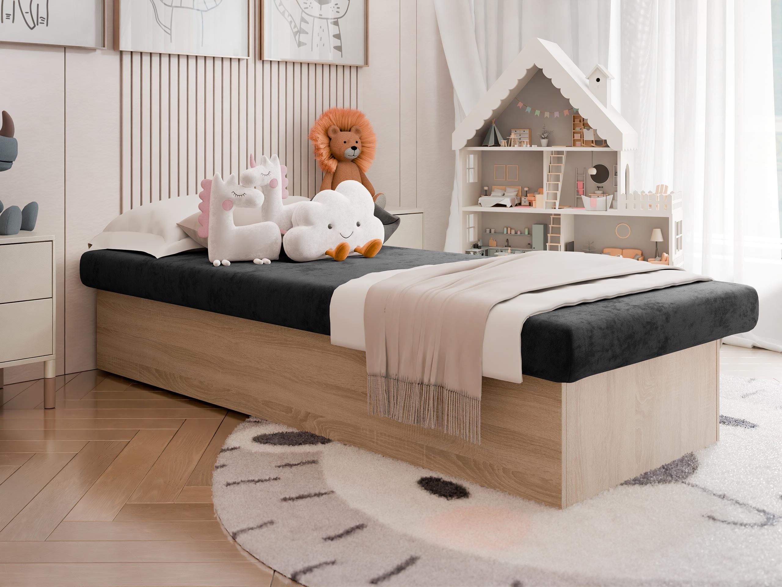 Bett Dover 100 (Sonoma Eichenholzoptik)