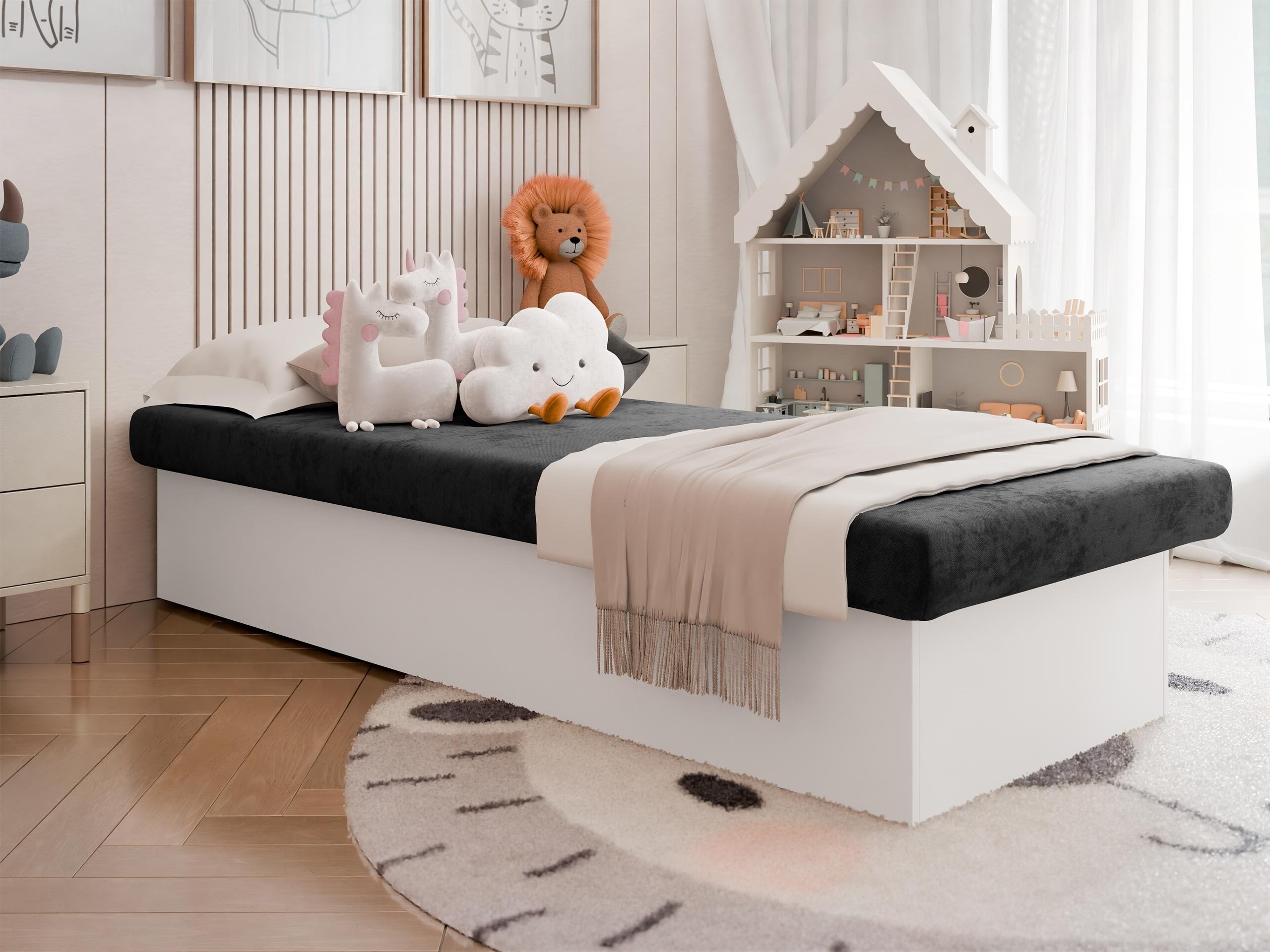 Bett Dover 100 (Weiß)