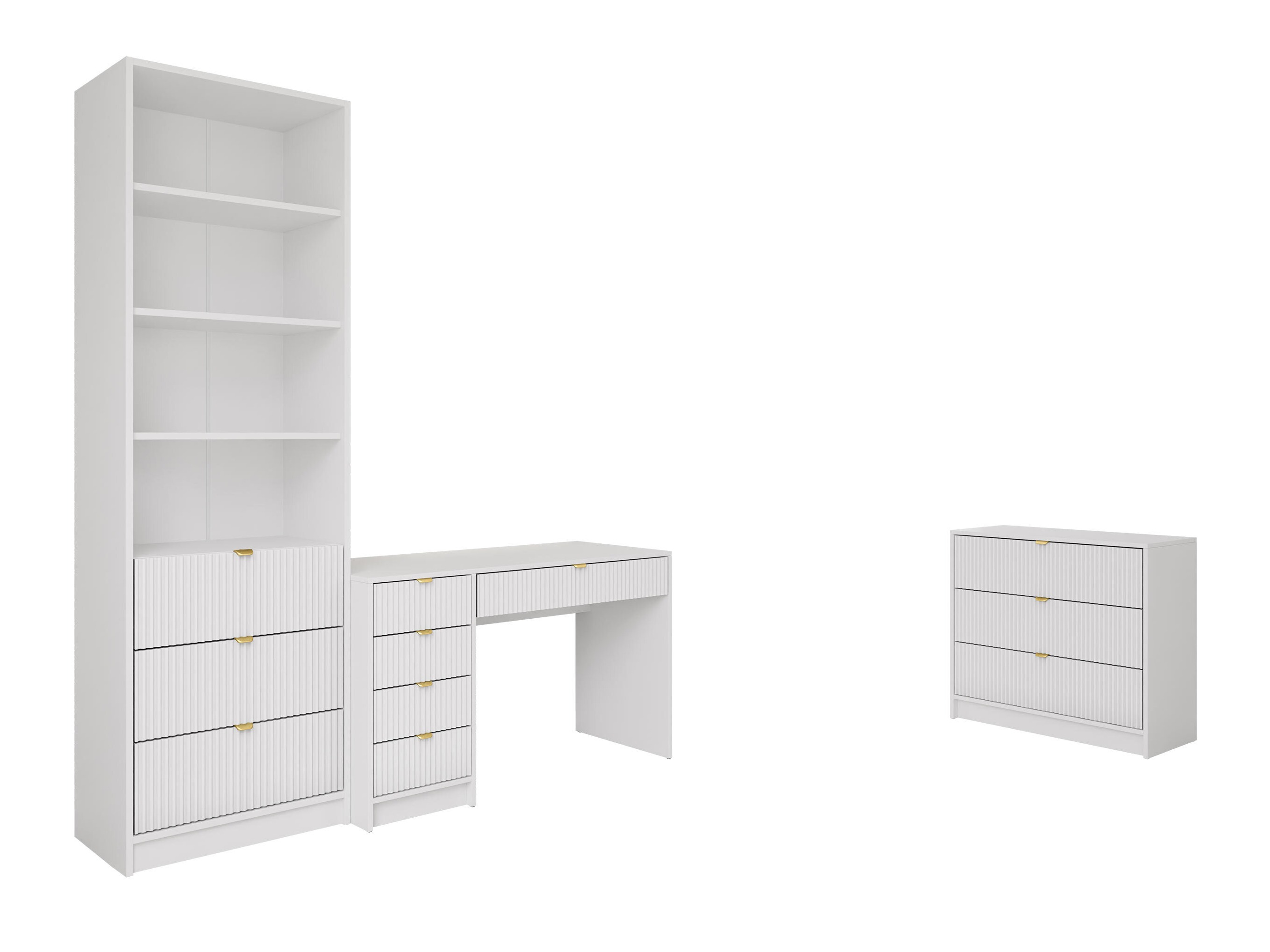 Heimbüro-Set Comfivo Papilio V (Weiß)