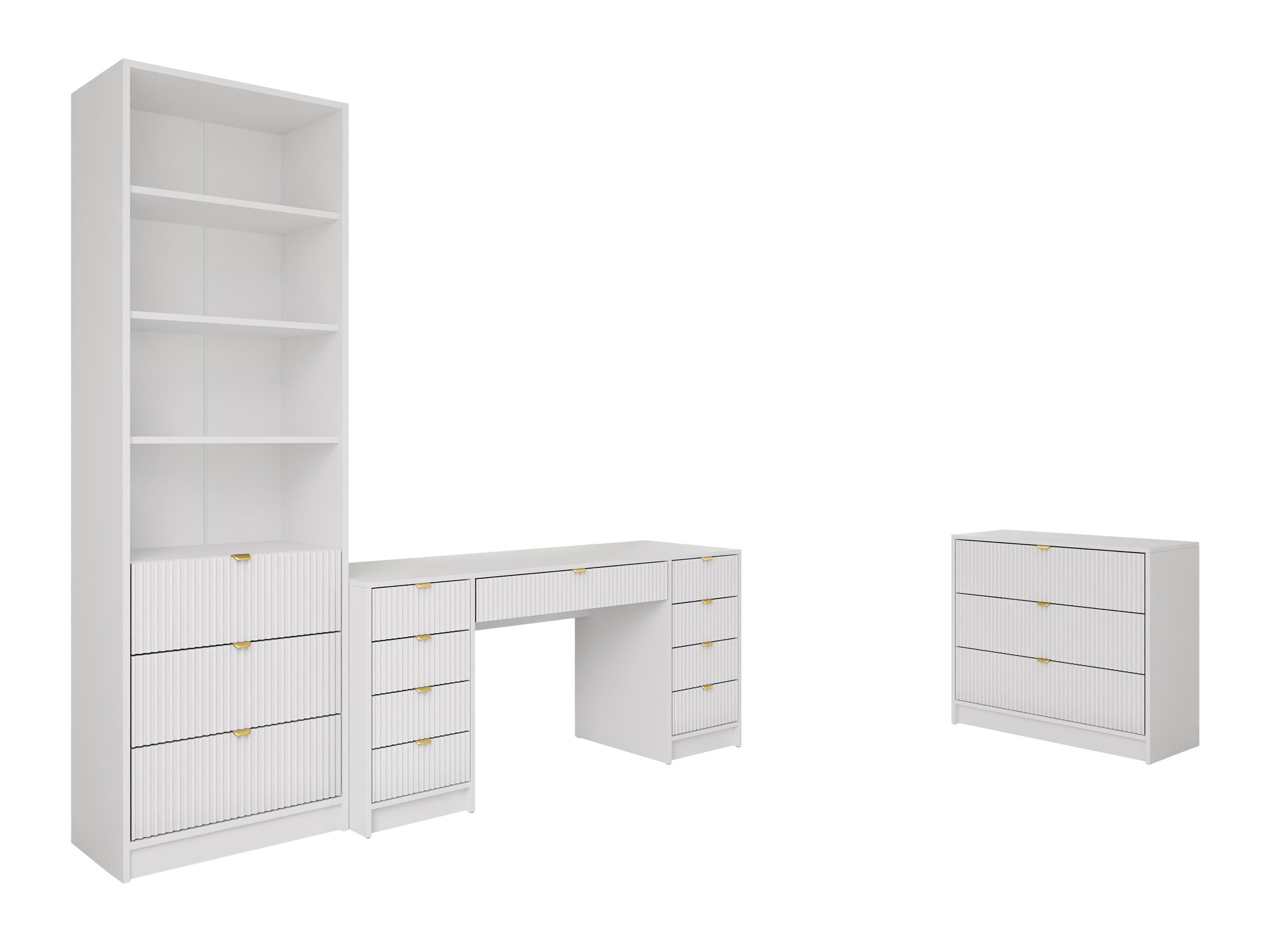 Heimbüro-Set Comfivo Papilio VI (Weiß)