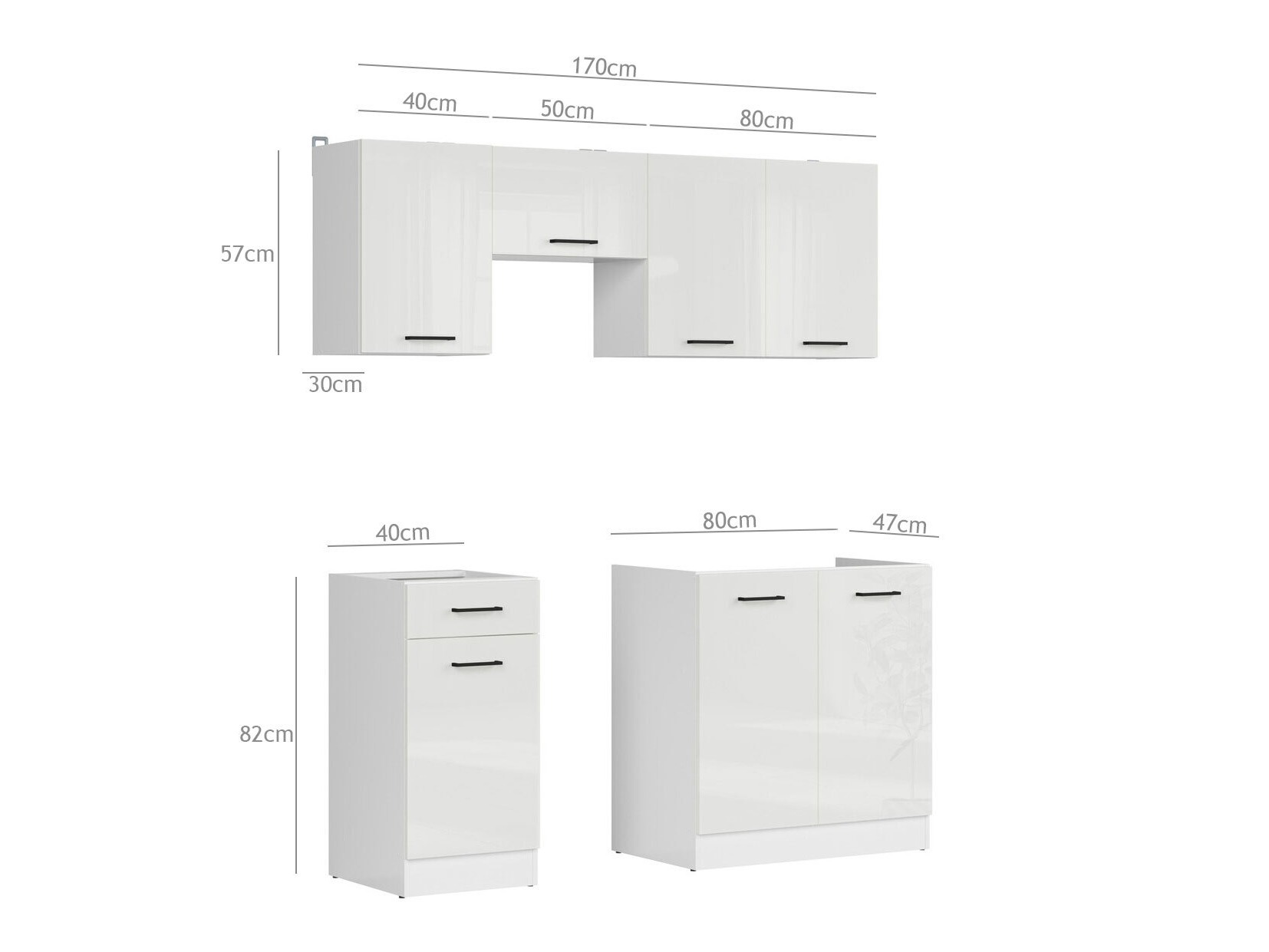 Modulares Küchenset Line Grey 117