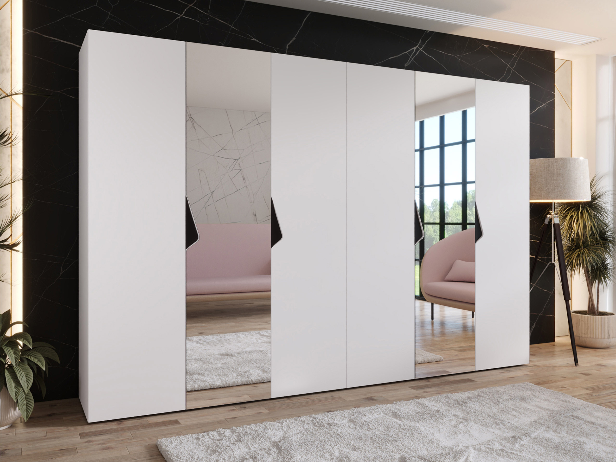 Kleiderschrank Hartford 626 (Weiß)