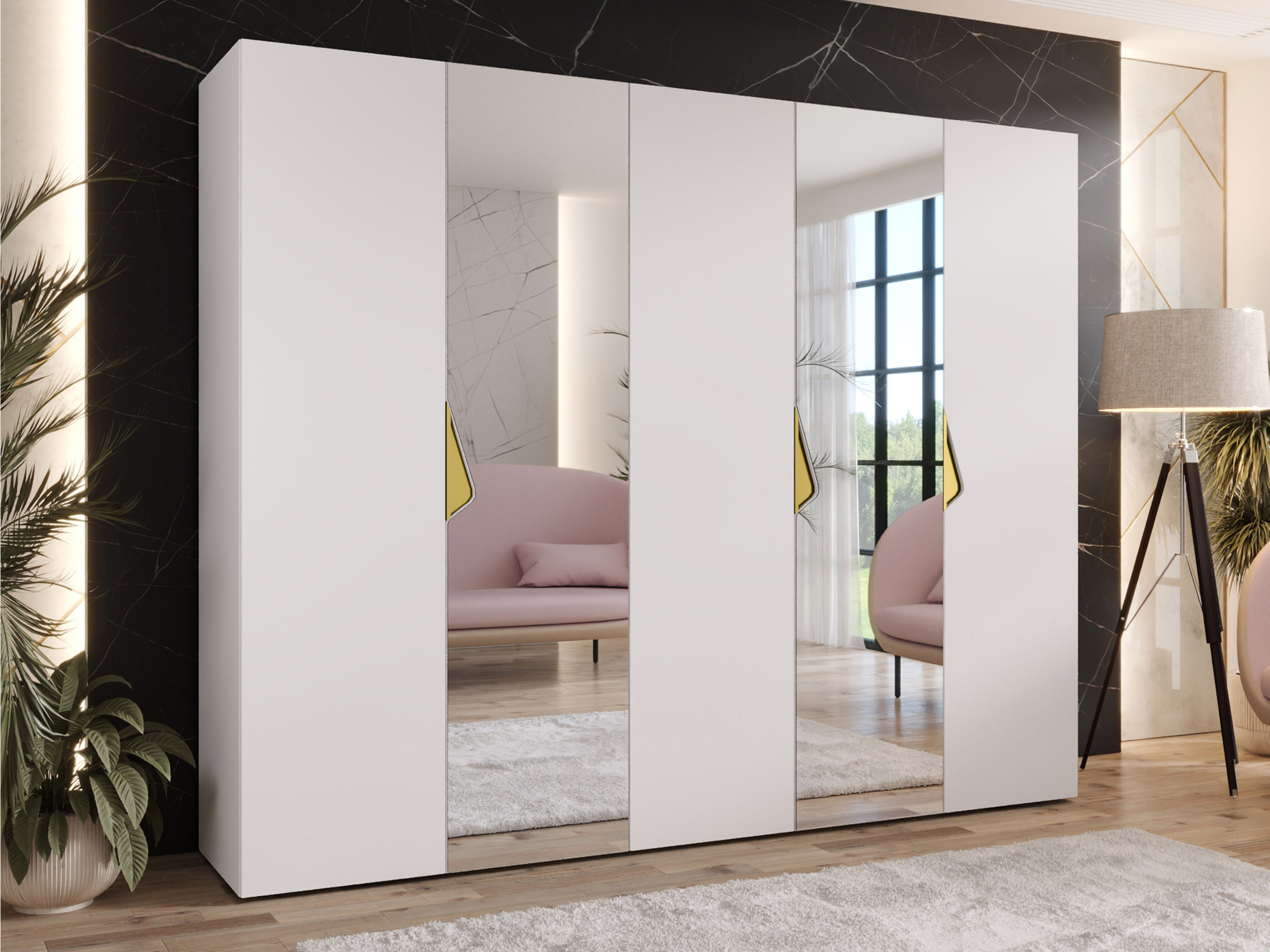 Kleiderschrank Hartford 626 (Weiß)