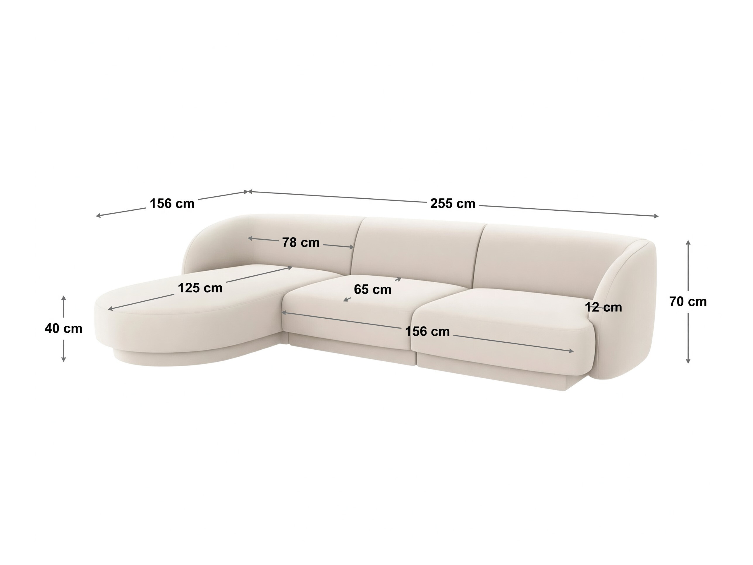 Modulares Ecksofa Tivlomi 102 (Bluvel 22)