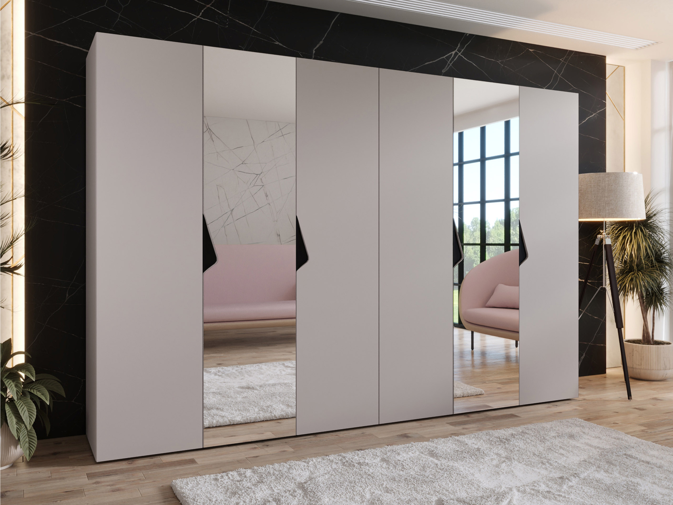 Kleiderschrank Hartford 627 (Kaschmir)