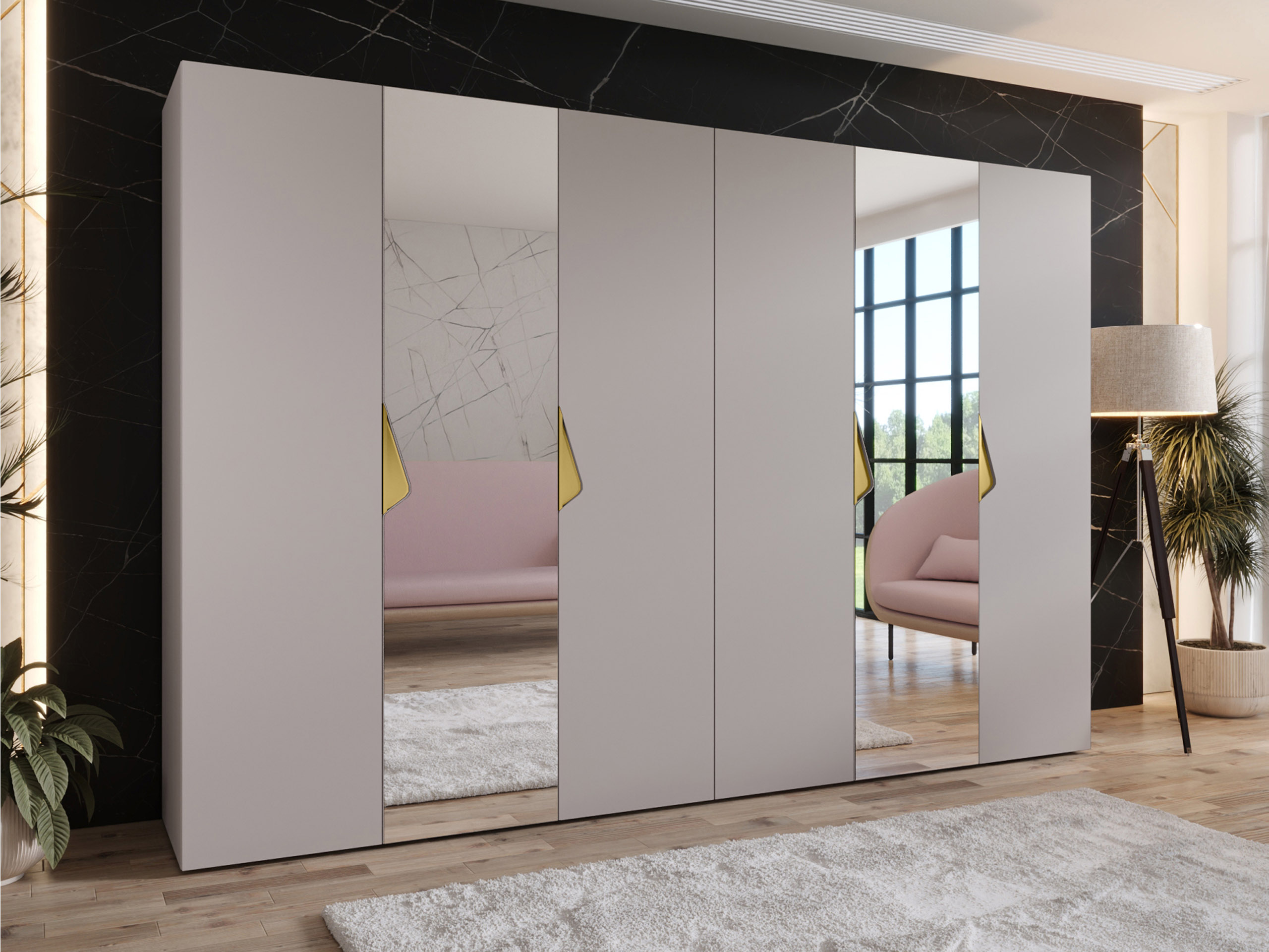 Kleiderschrank Hartford 627 (Kaschmir)