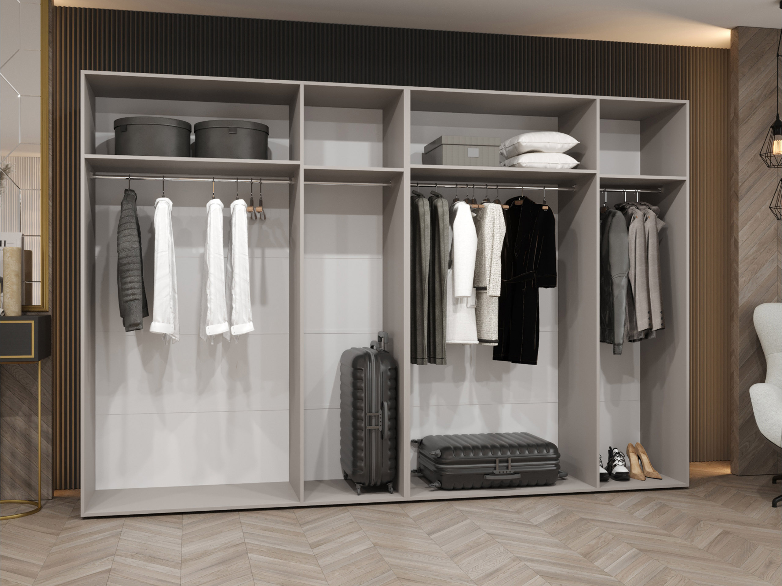 Kleiderschrank Hartford 627 (Kaschmir)