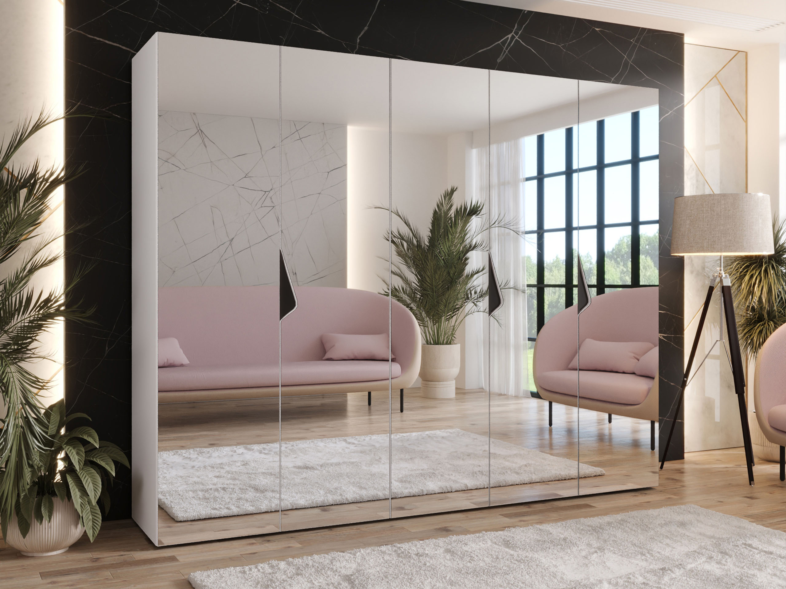 Kleiderschrank Hartford 631 (Weiß)