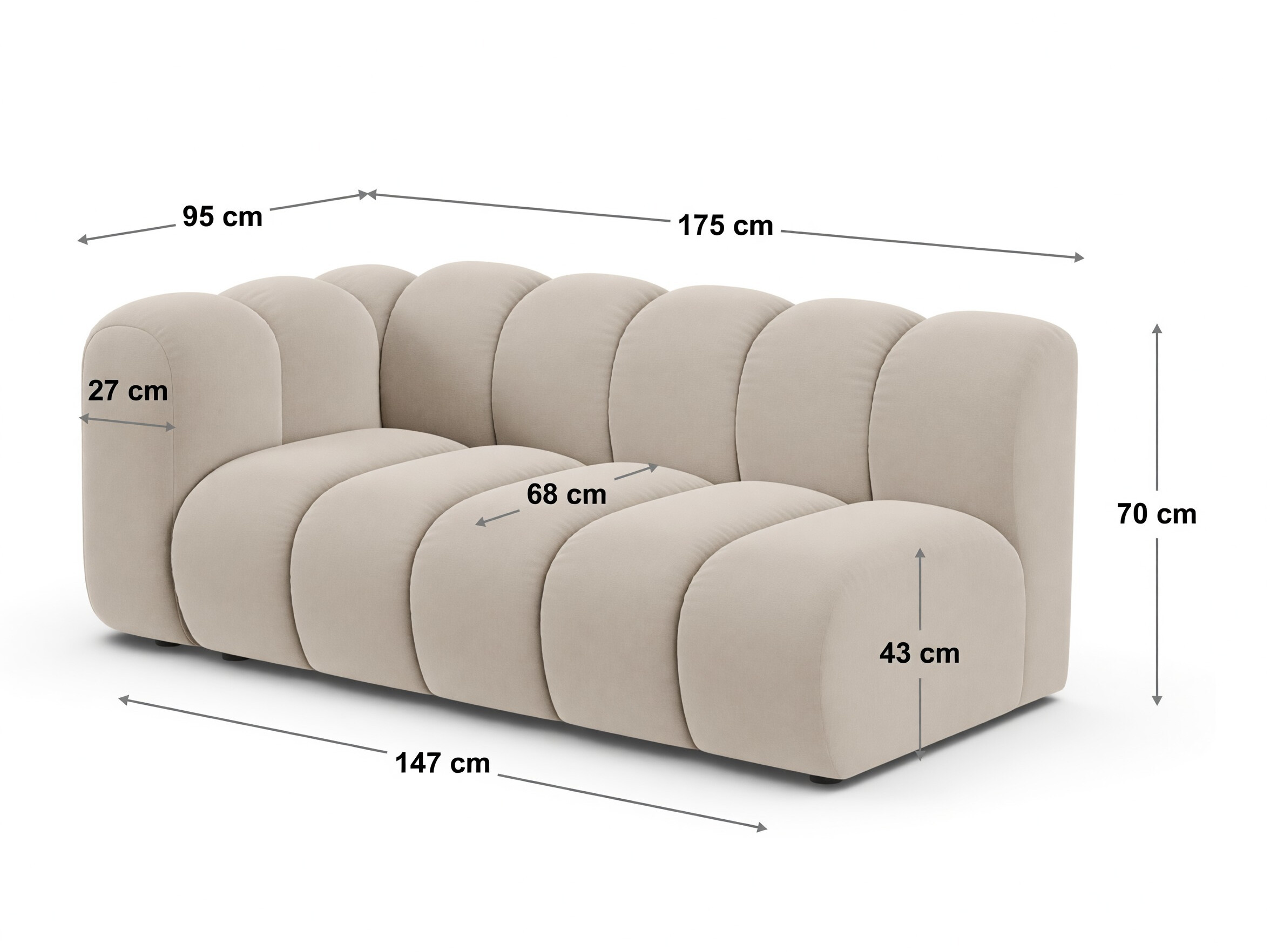 Modulare Sitzgruppe Cirleve 116 (Eden 12 Olive)