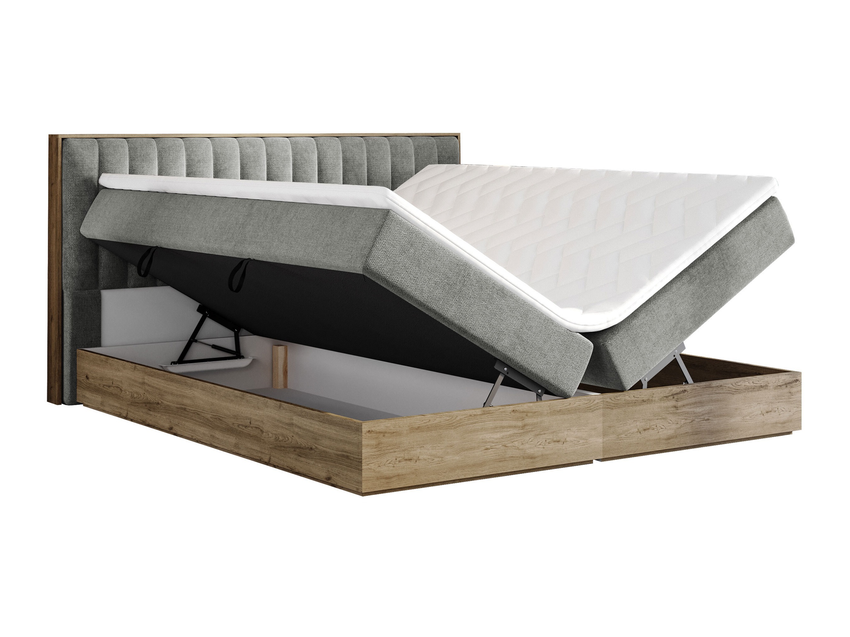 Boxspringbett ComfiDream Odelra (Goldene Eichenholzoptik + Soro 100)