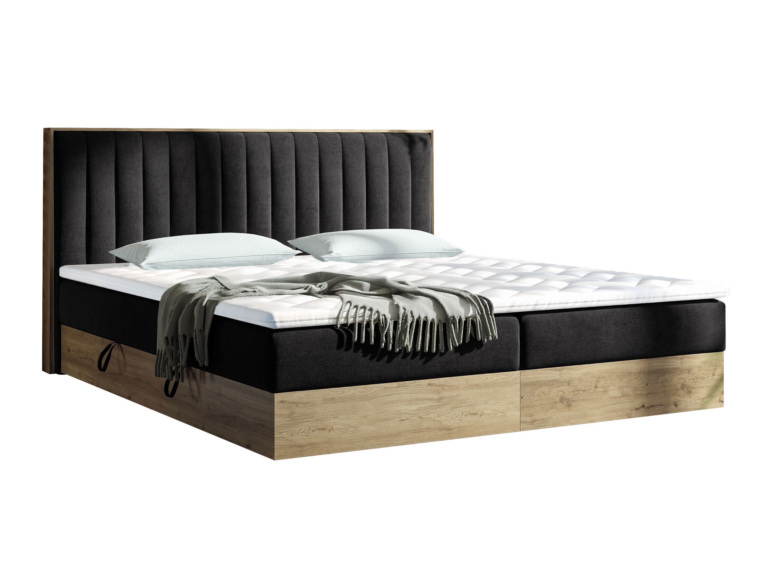 Boxspringbett ComfiDream Odelra (Goldene Eichenholzoptik + Soro 100)