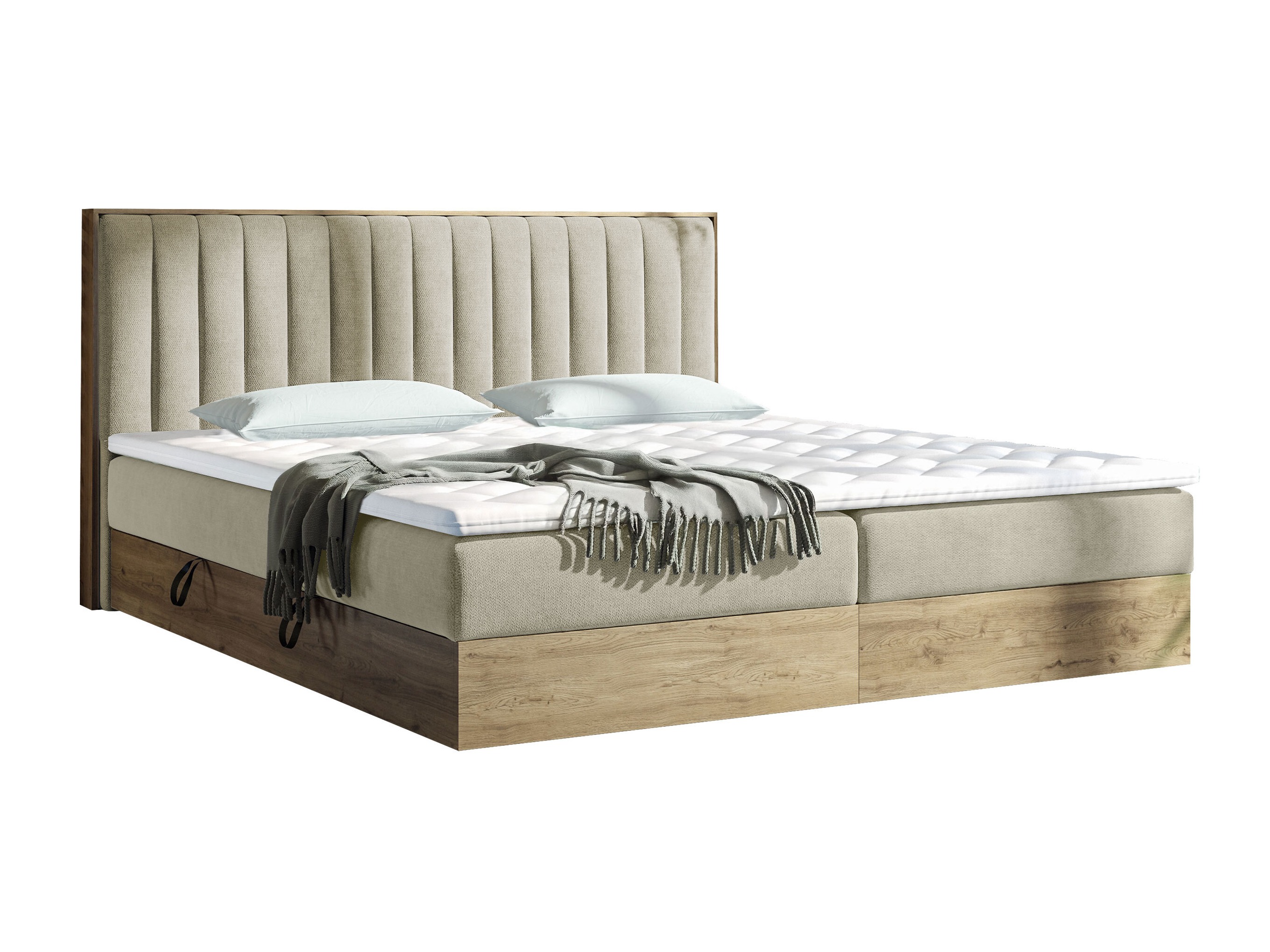 Boxspringbett ComfiDream Odelra (Goldene Eichenholzoptik + Soro 21)