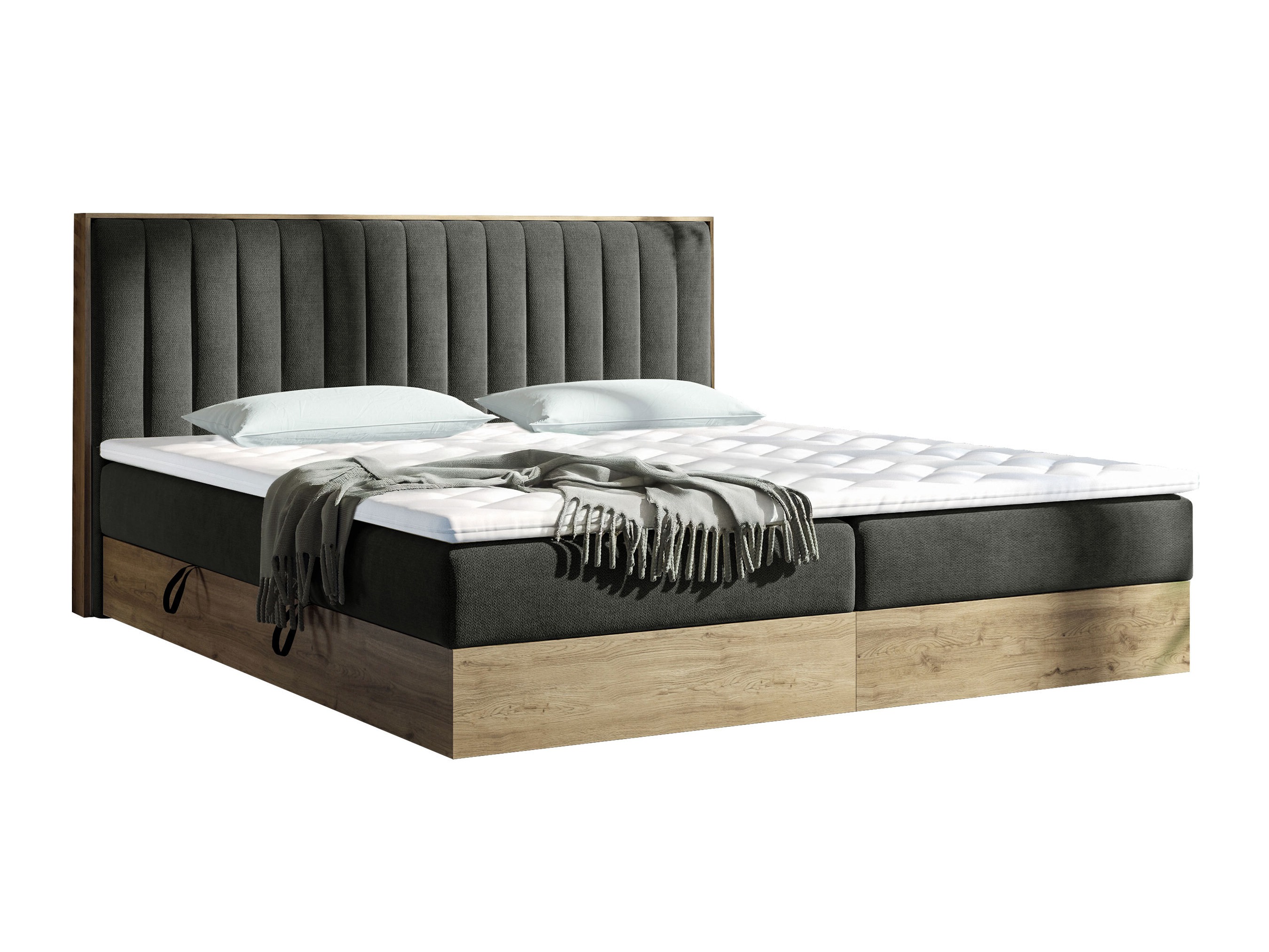 Boxspringbett ComfiDream Odelra (Goldene Eichenholzoptik + Soro 24)