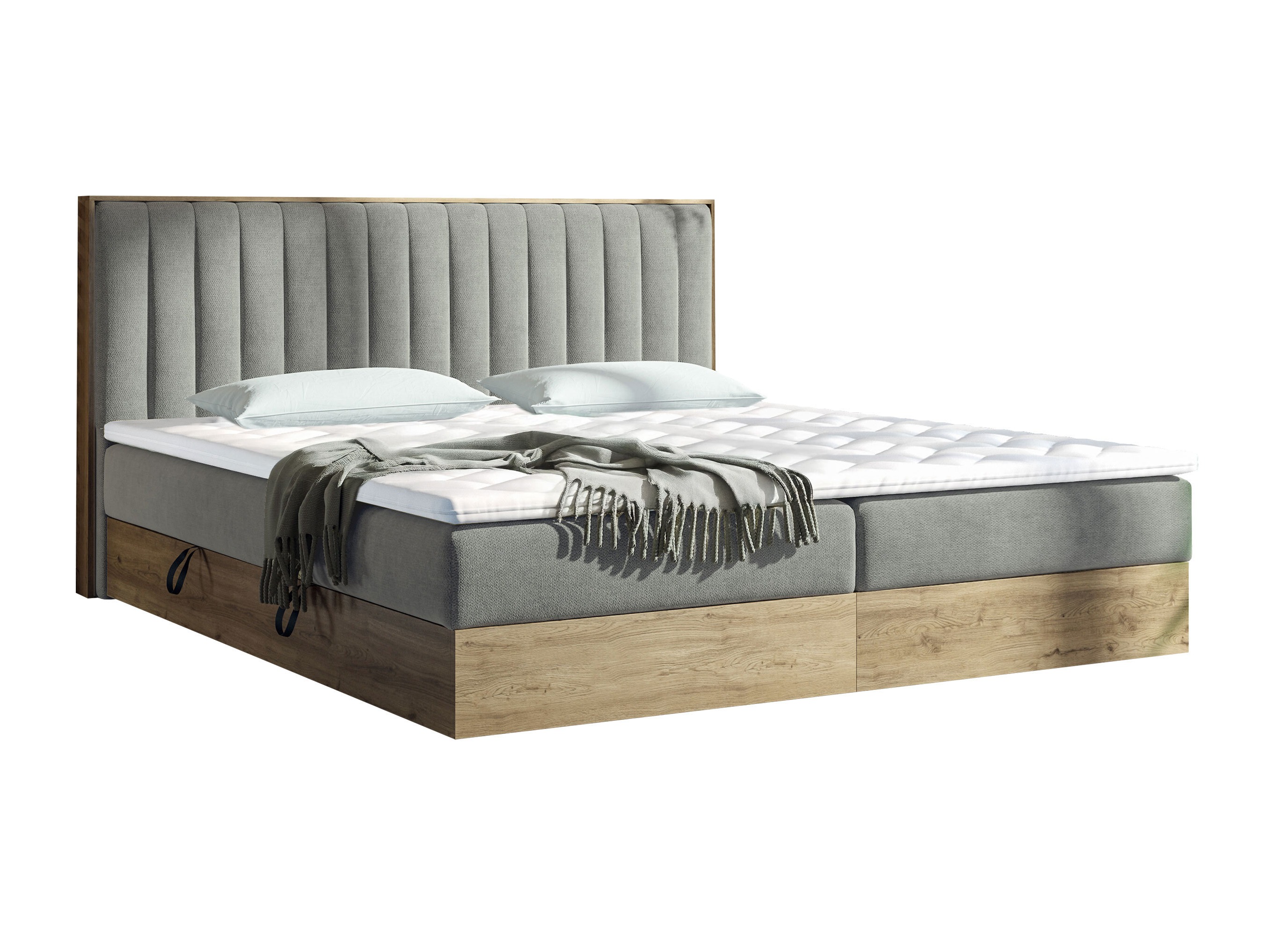 Boxspringbett ComfiDream Odelra (Goldene Eichenholzoptik + Soro 90)