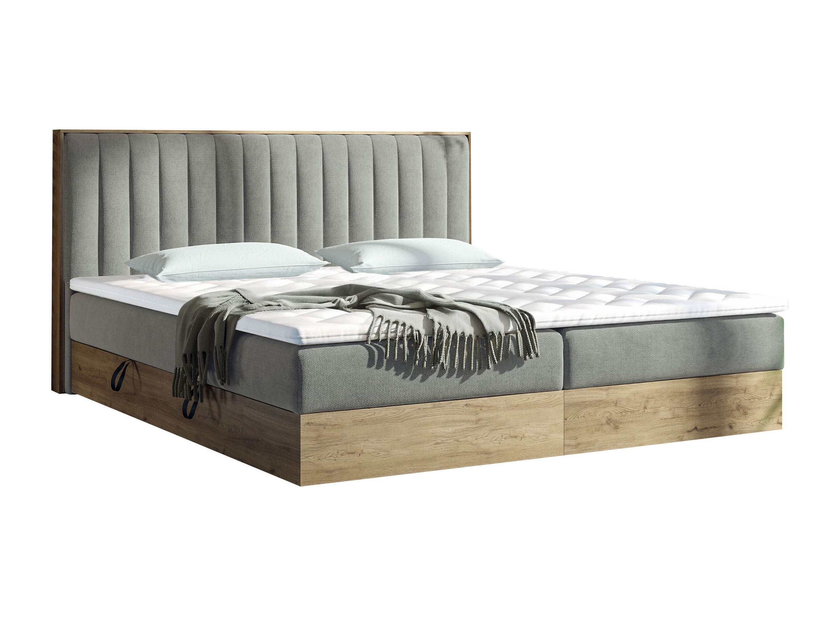 Boxspringbett ComfiDream Odelra (Goldene Eichenholzoptik + Soro 90)