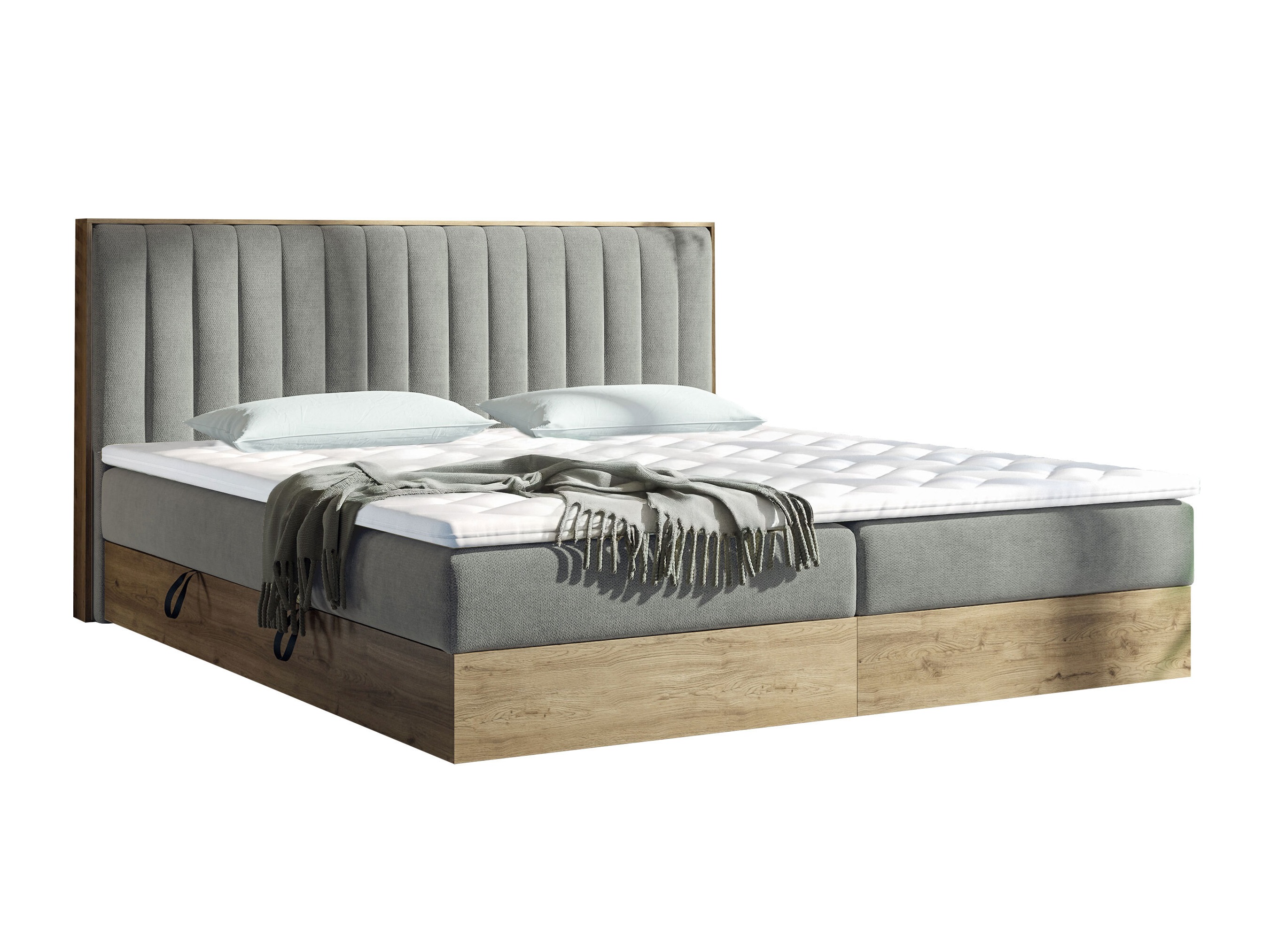 Boxspringbett ComfiDream Odelra (Goldene Eichenholzoptik + Soro 90)