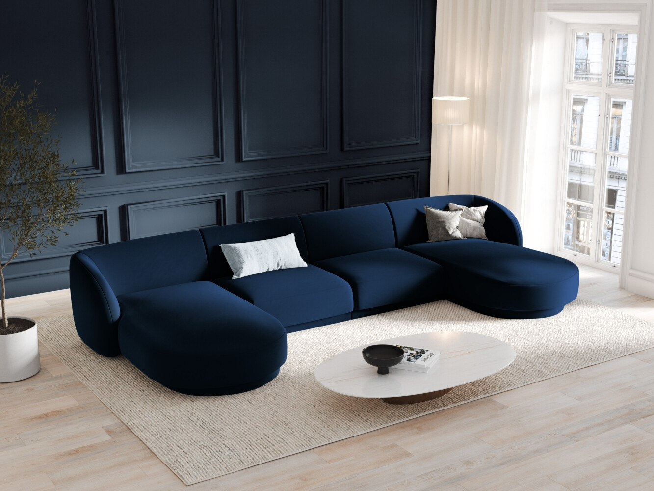 Modulares Ecksofa Tivlomi 108 (Bluvel 86)